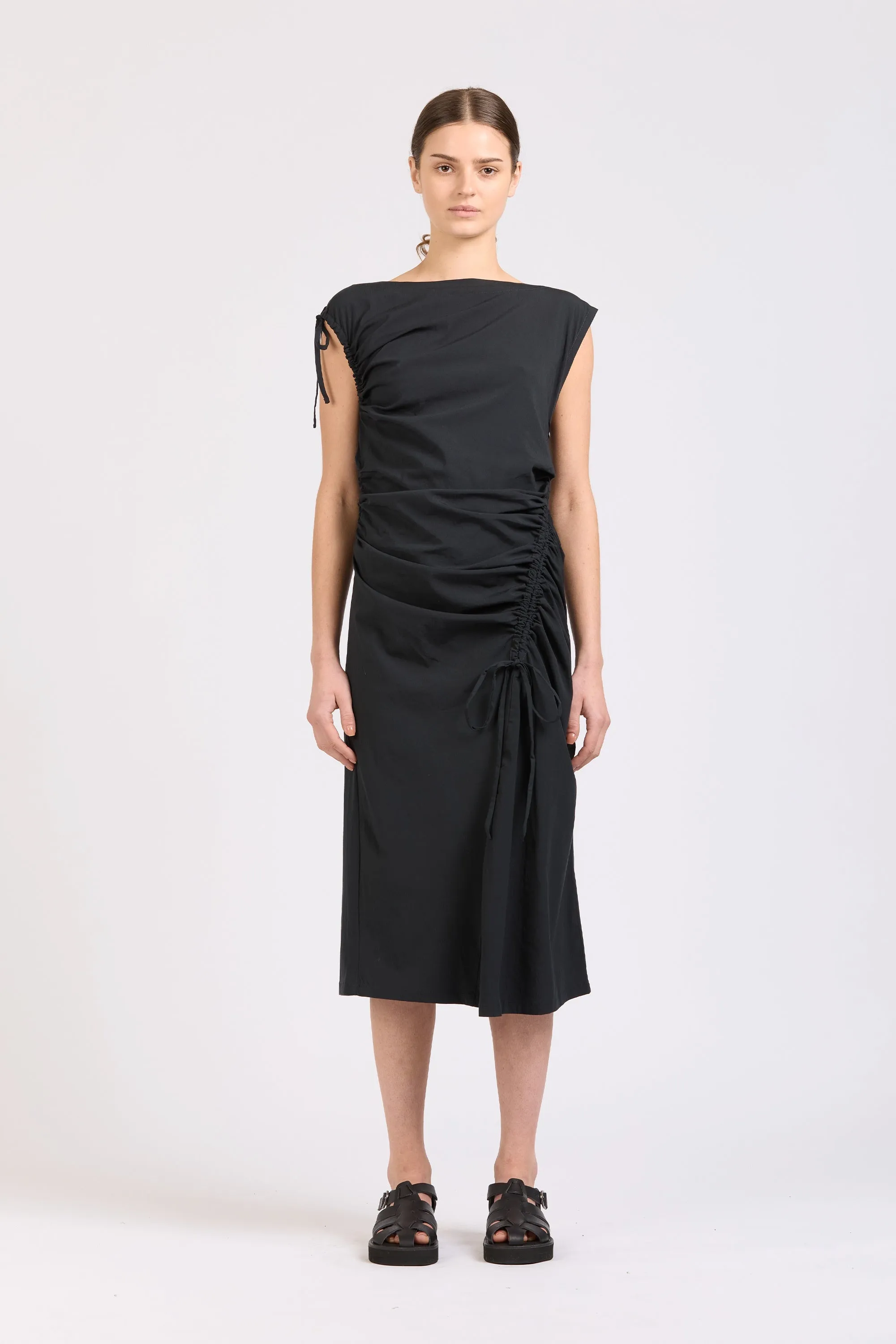 Asymmetric Dress, Asphalt sold by Handsom