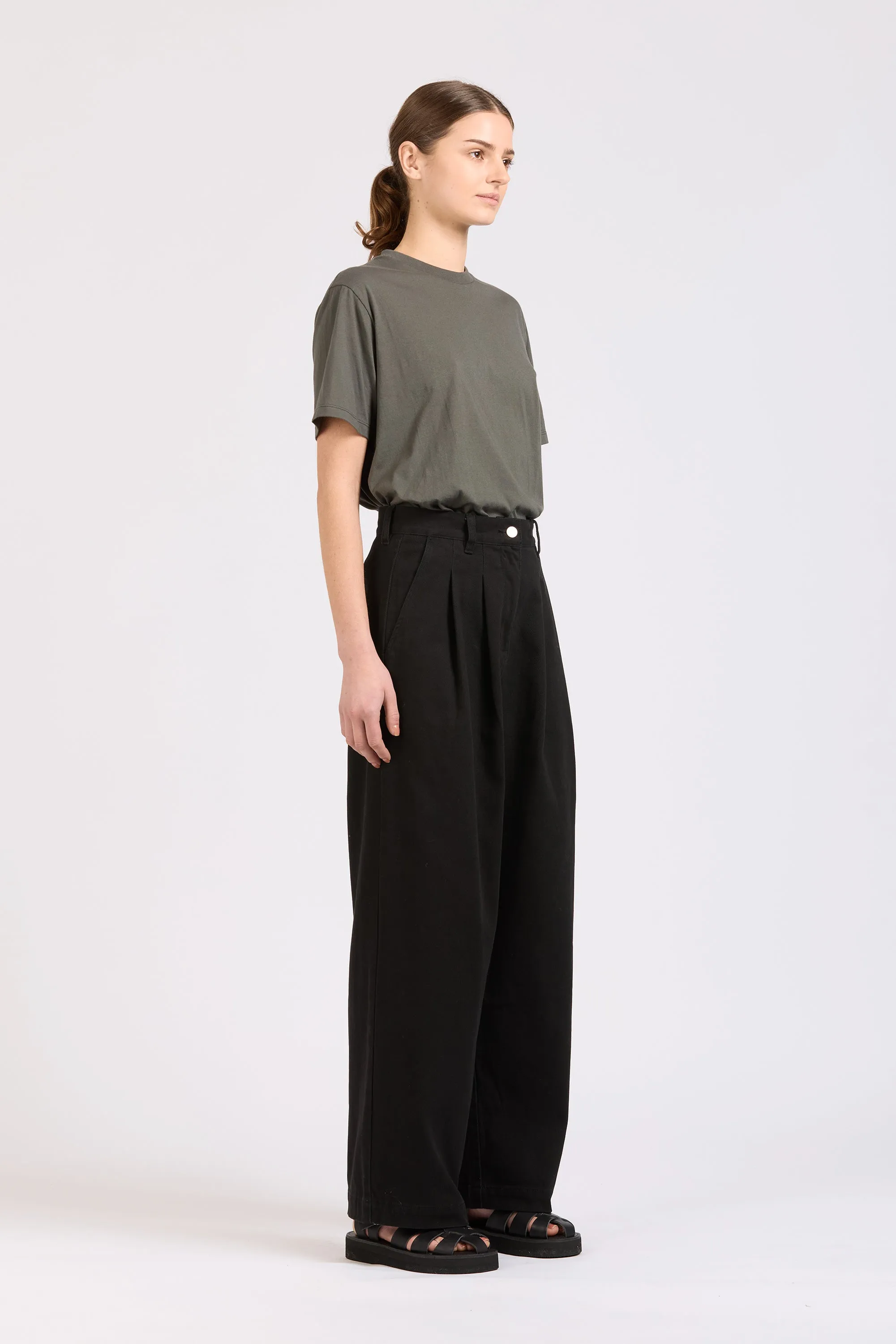 Pleat Pant, Heavy Twill, Black sold by Handsom product image thumbnail 2