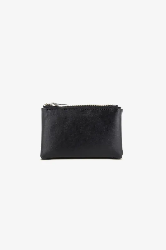 Zipped Coin Pouch, Small, Black sold by Handsom
