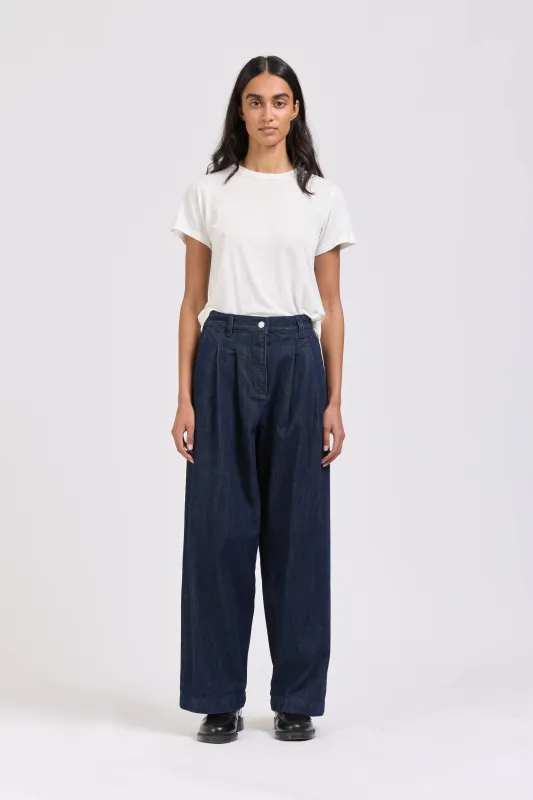 Pleat Pant, Denim sold by Handsom