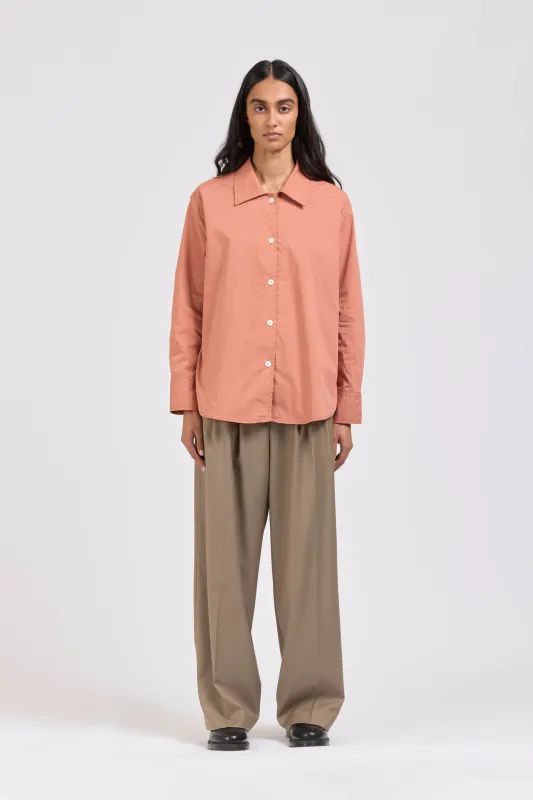 Maxi Shirt, Terracotta sold by Handsom
