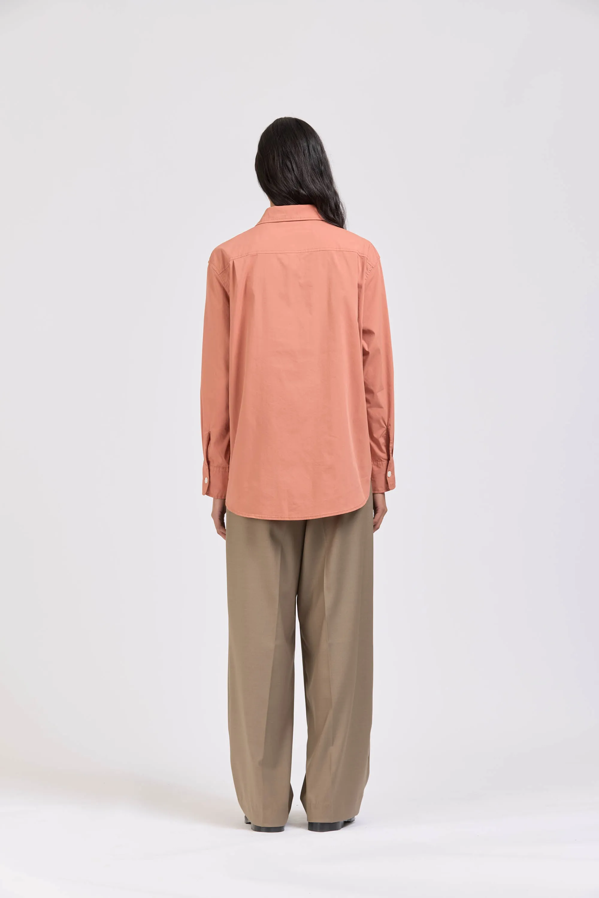 Maxi Shirt, Terracotta sold by Handsom product image thumbnail 4