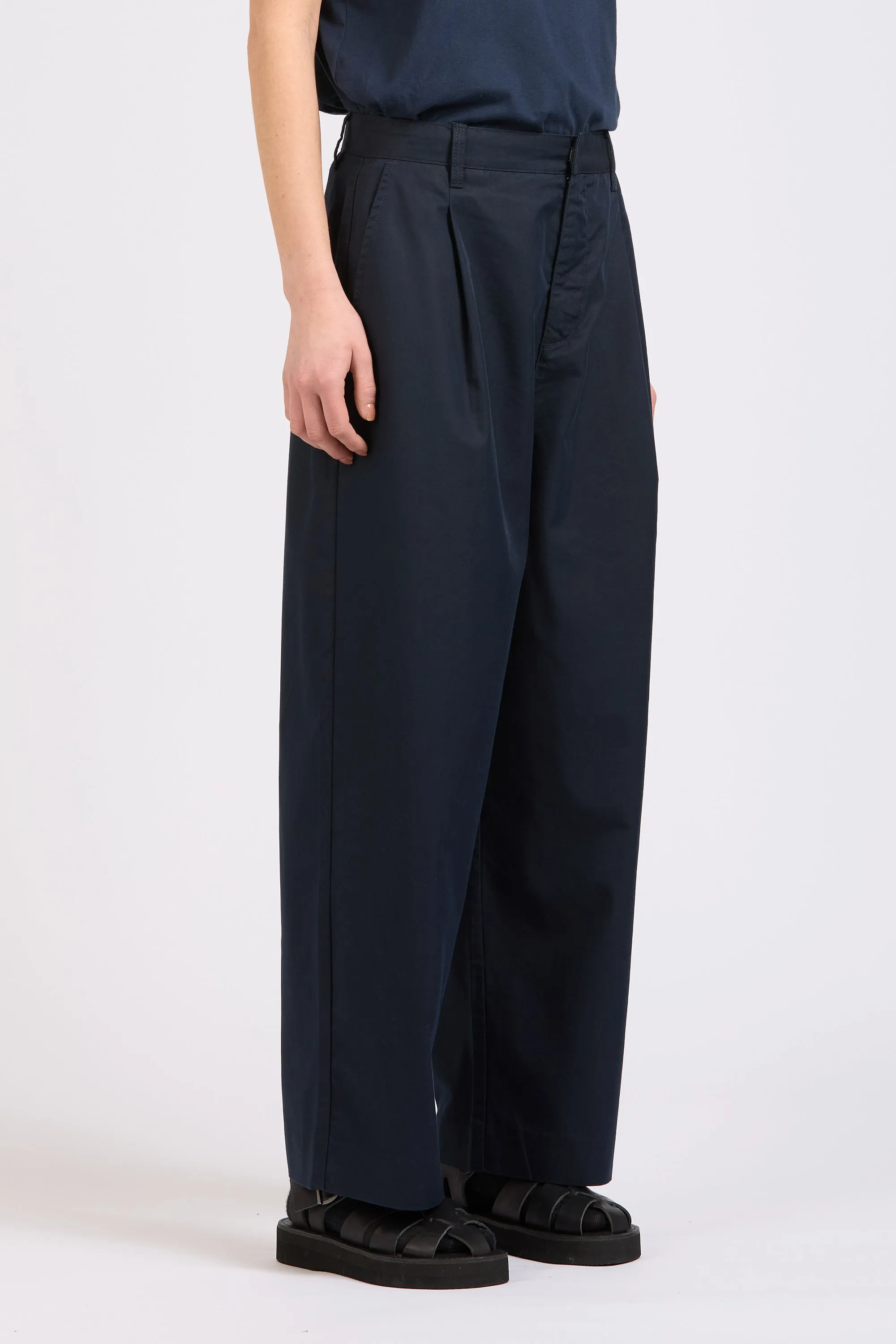 Maxi Pleat Pant, Navy sold by Handsom product image thumbnail 2