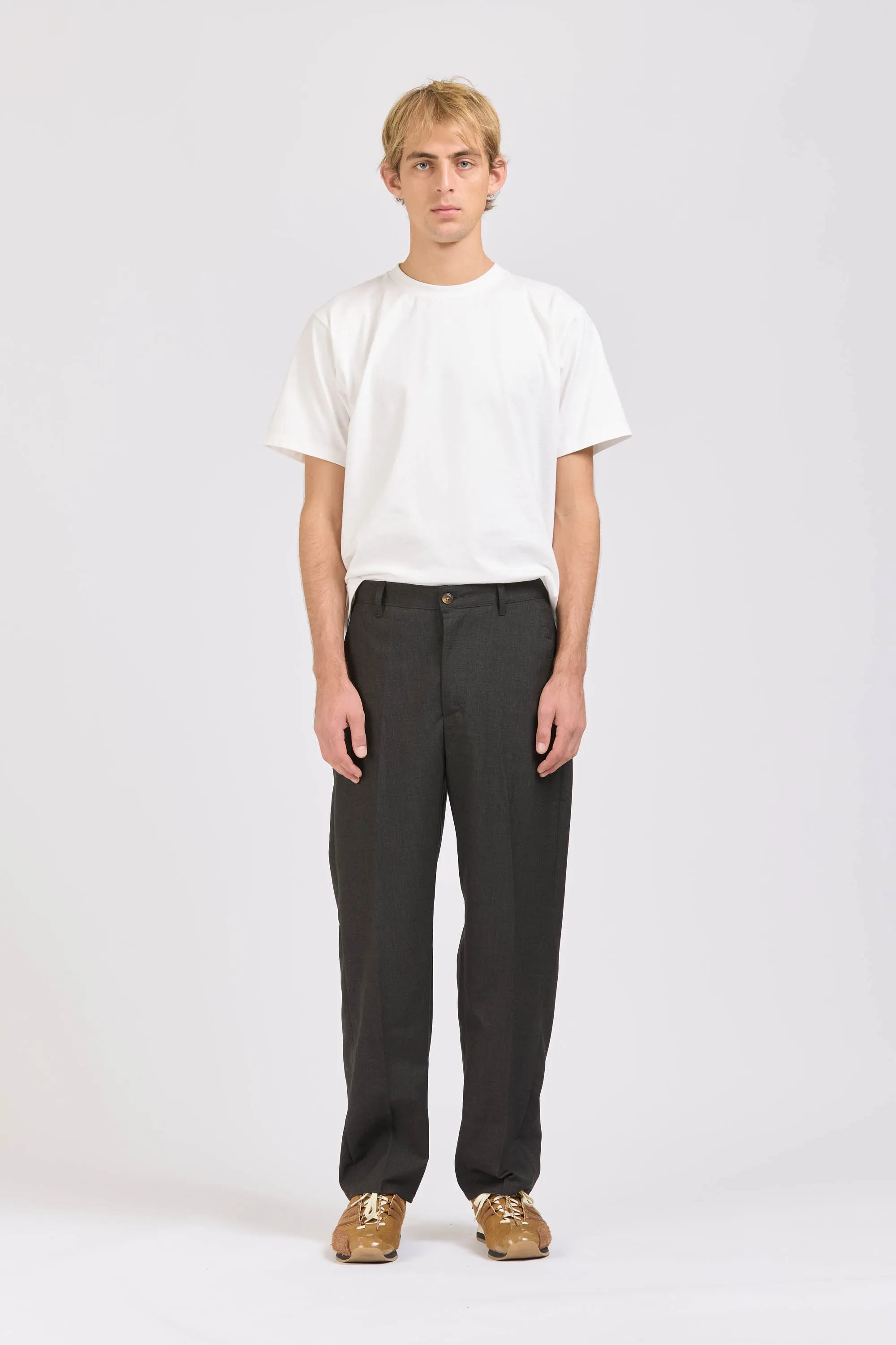 Transit Wool Pant, Granite sold by Handsom