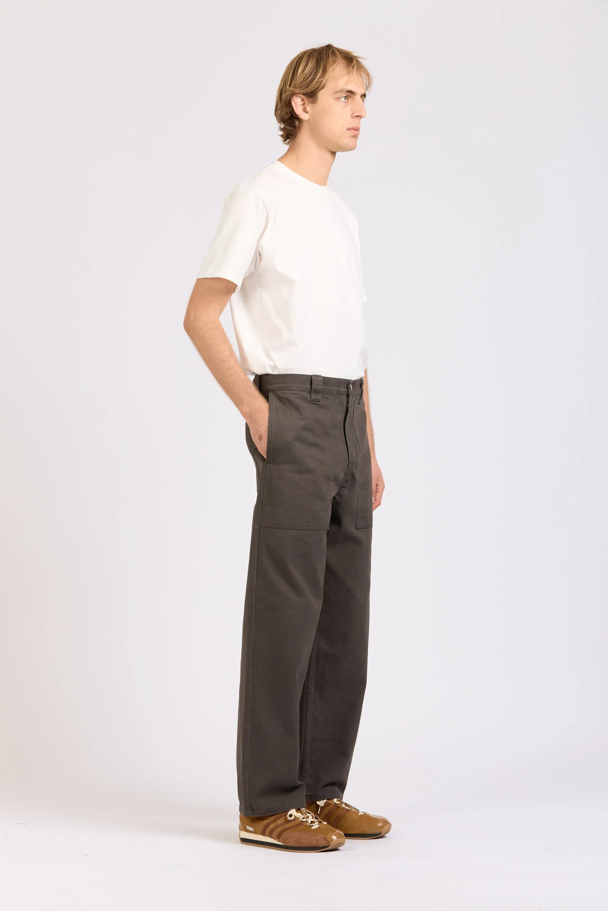 Wide Pant, Heavy Twill, Asphalt sold by Handsom product image thumbnail 2