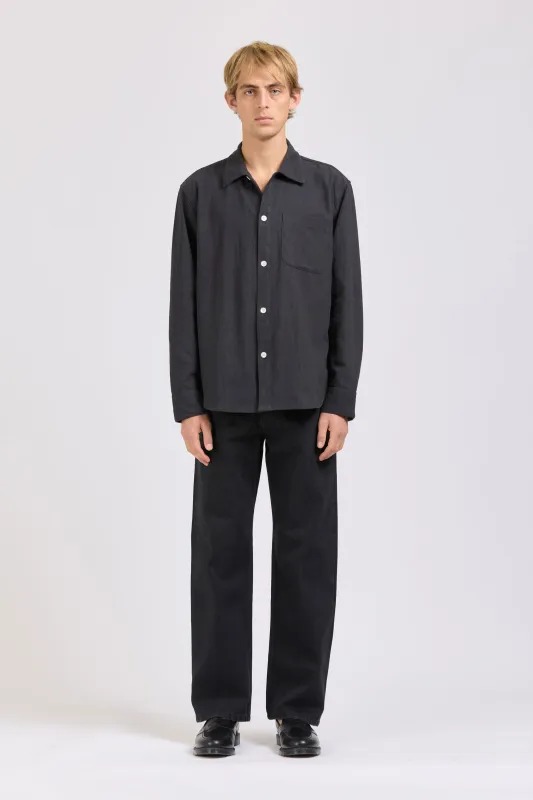 Curve Shirt, Hachiko, Asphalt sold by Handsom