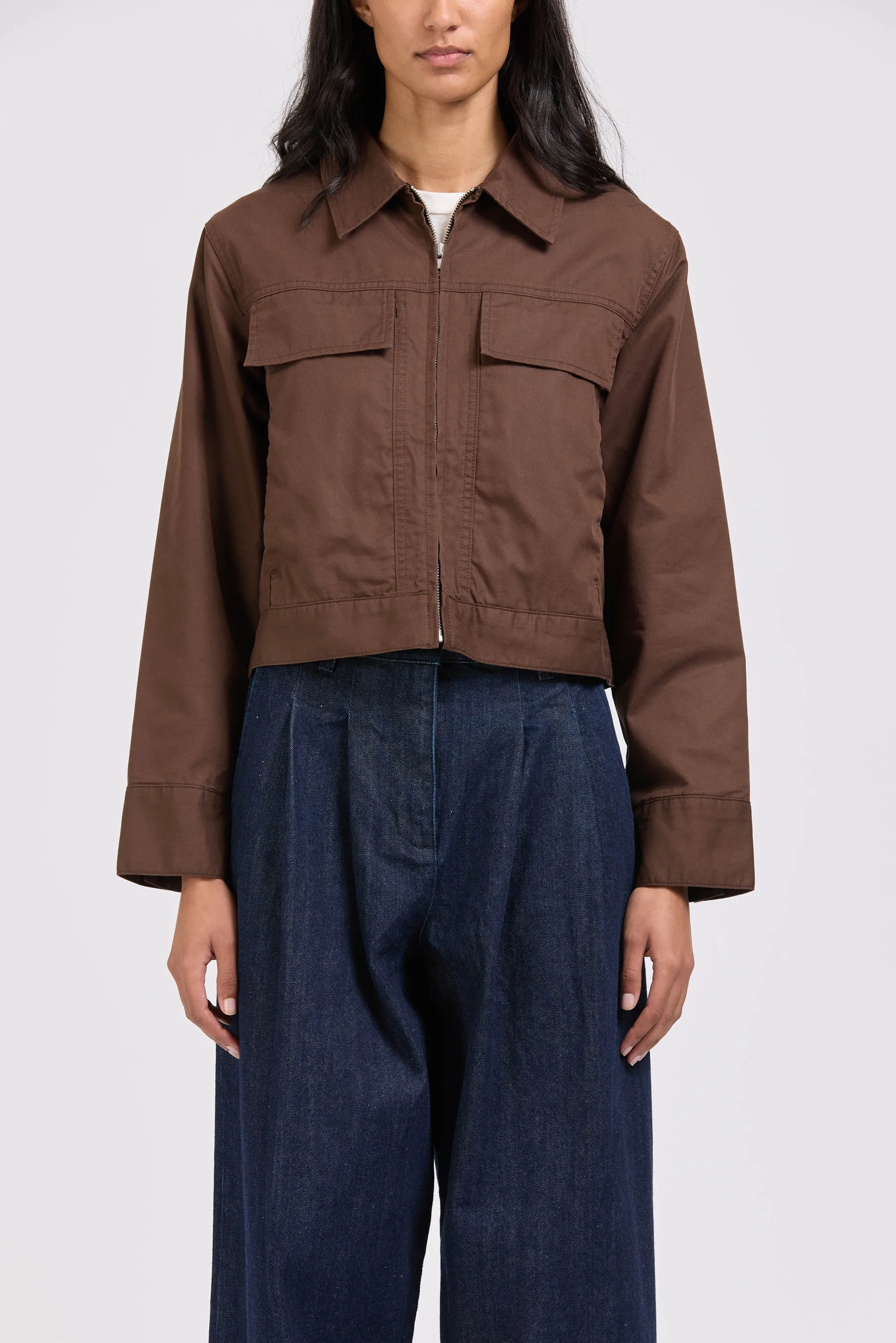 Zip Blouson, Espresso sold by Handsom product image thumbnail 2