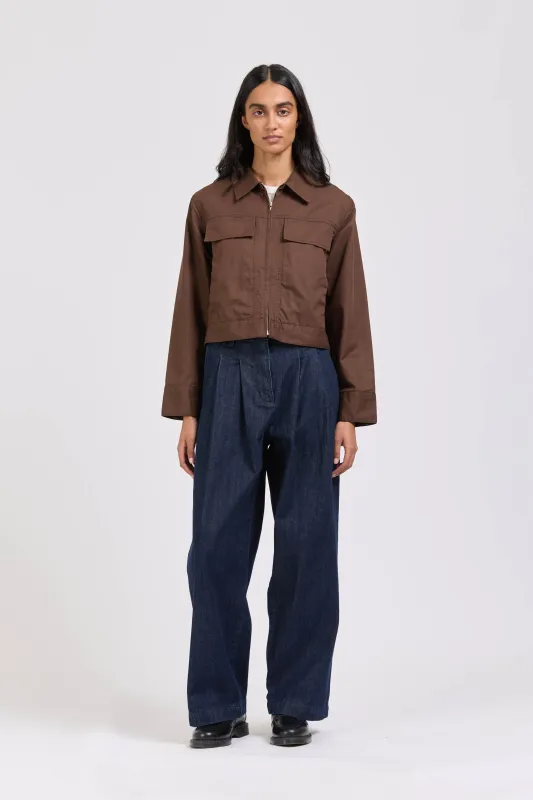 Zip Blouson, Espresso sold by Handsom