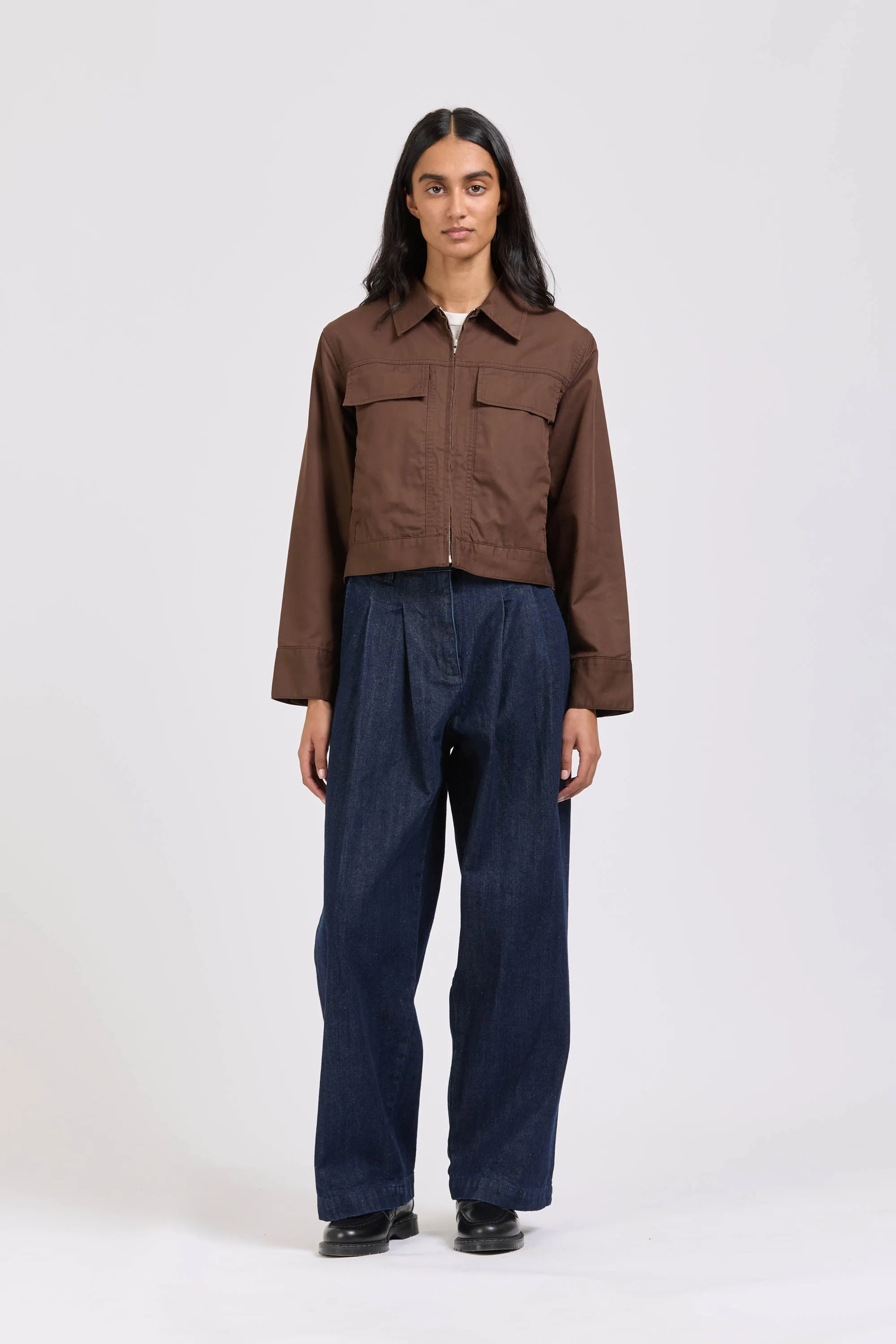 Zip Blouson, Espresso sold by Handsom