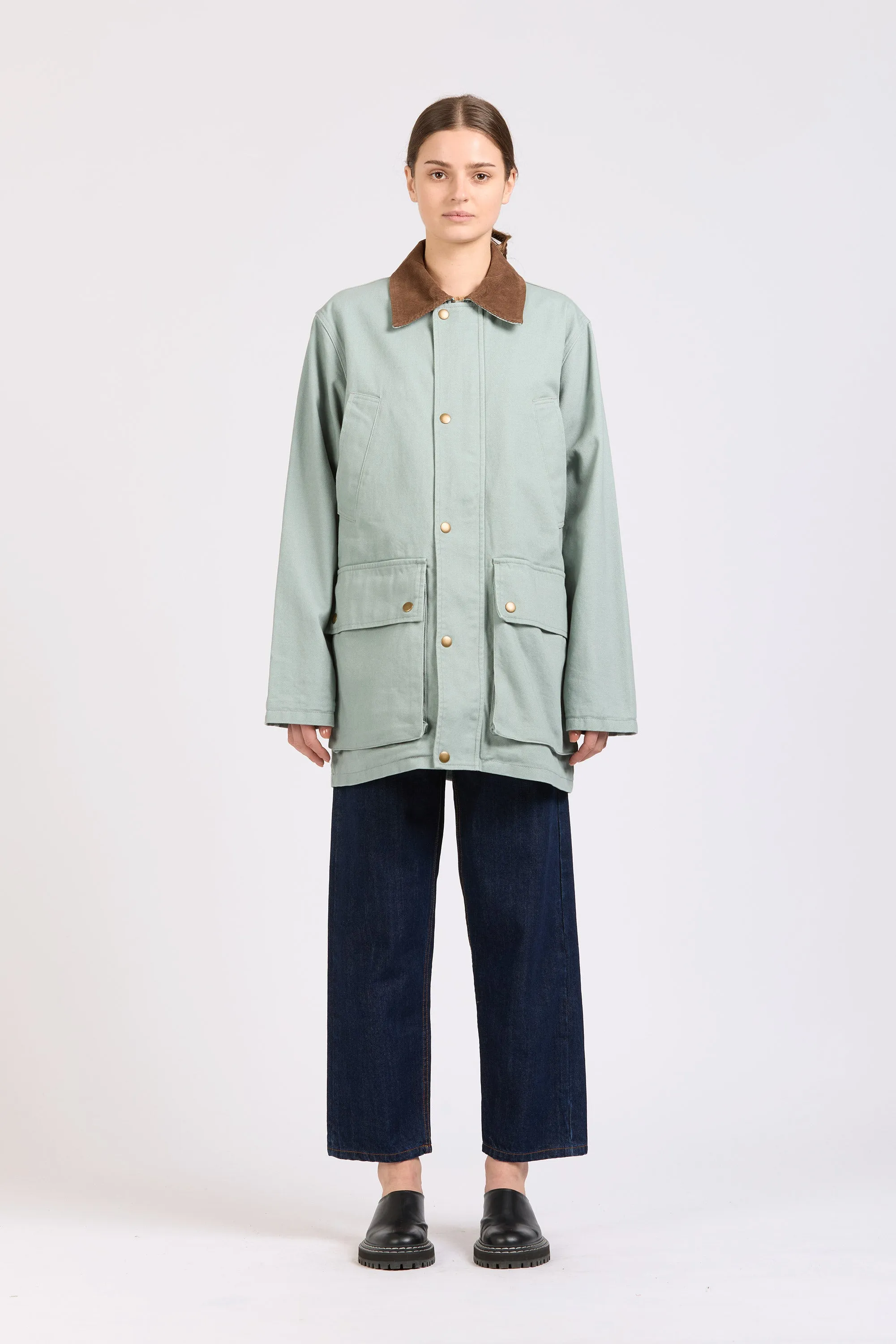 Poacher's Jacket, Heavy Twill, Dusty Blue sold by Handsom product image thumbnail 4