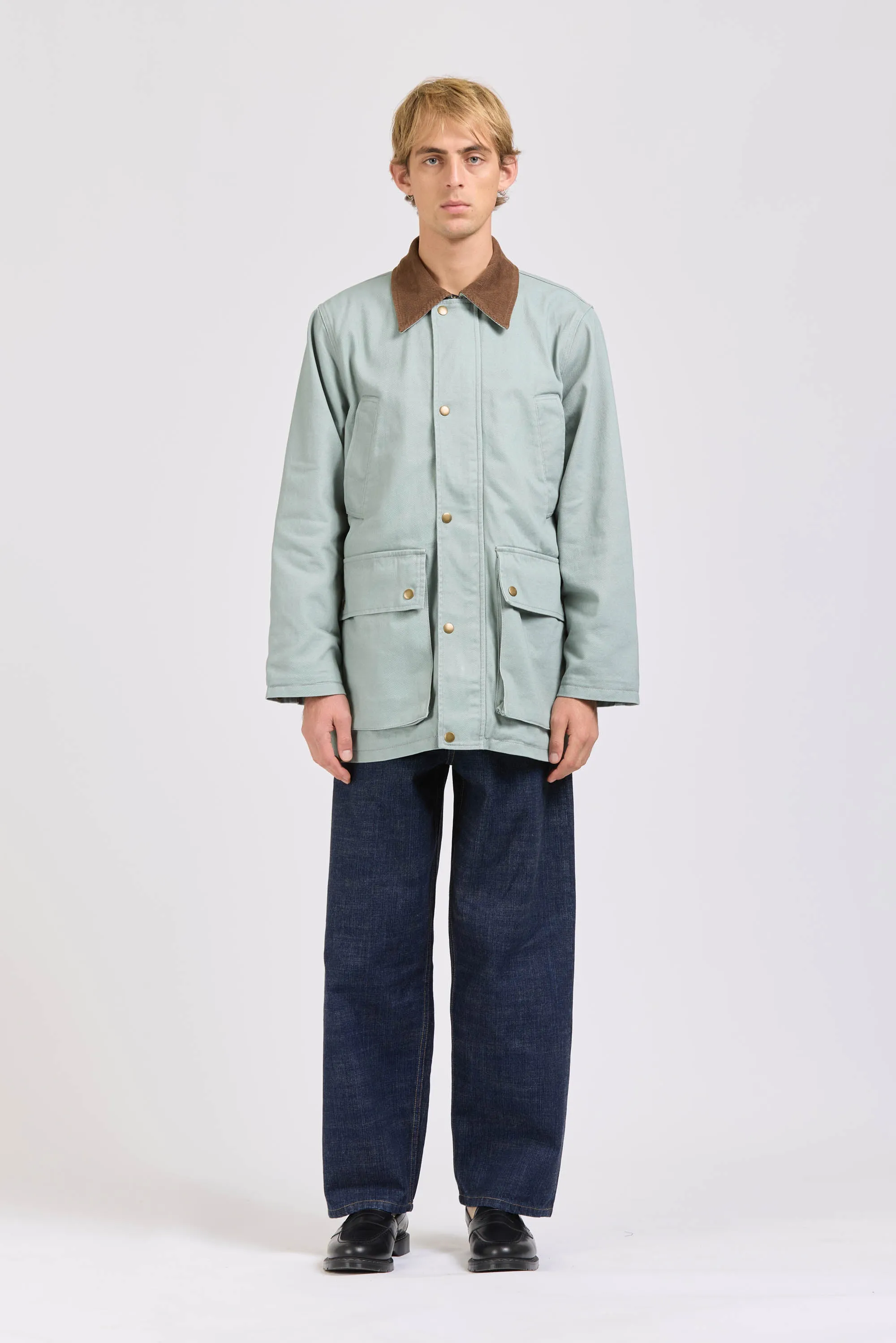 Poacher's Jacket, Heavy Twill, Dusty Blue sold by Handsom product image thumbnail 5