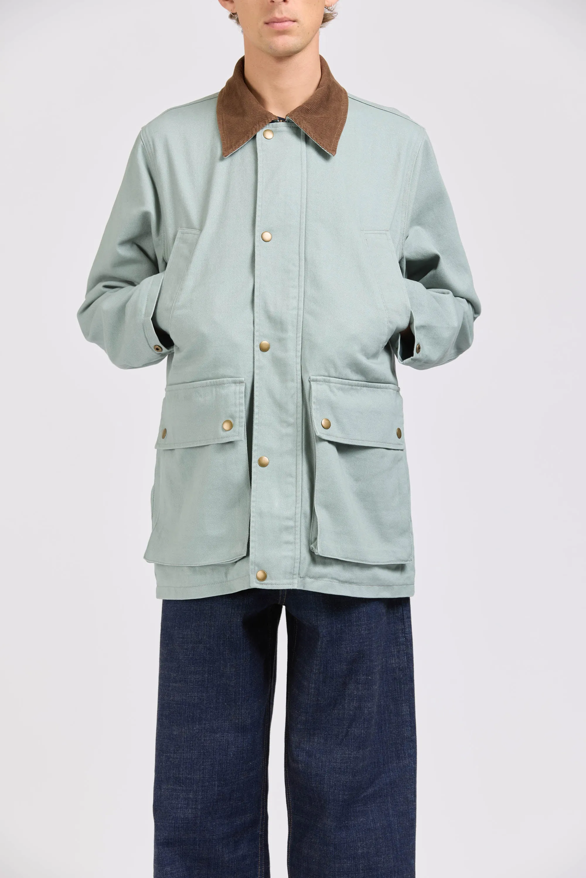 Poacher's Jacket, Heavy Twill, Dusty Blue sold by Handsom product image thumbnail 2