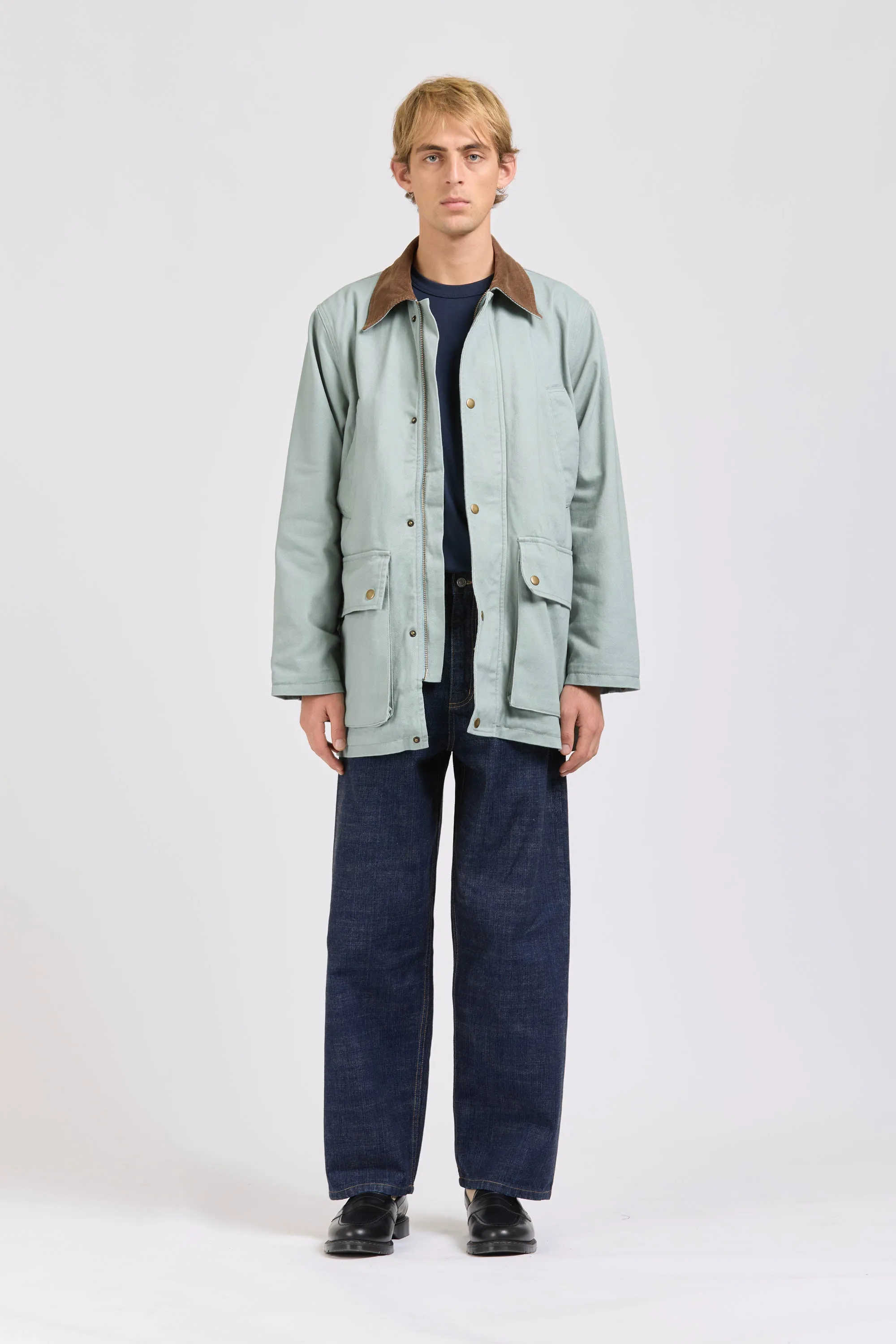 Poacher's Jacket, Heavy Twill, Dusty Blue sold by Handsom product image thumbnail 3