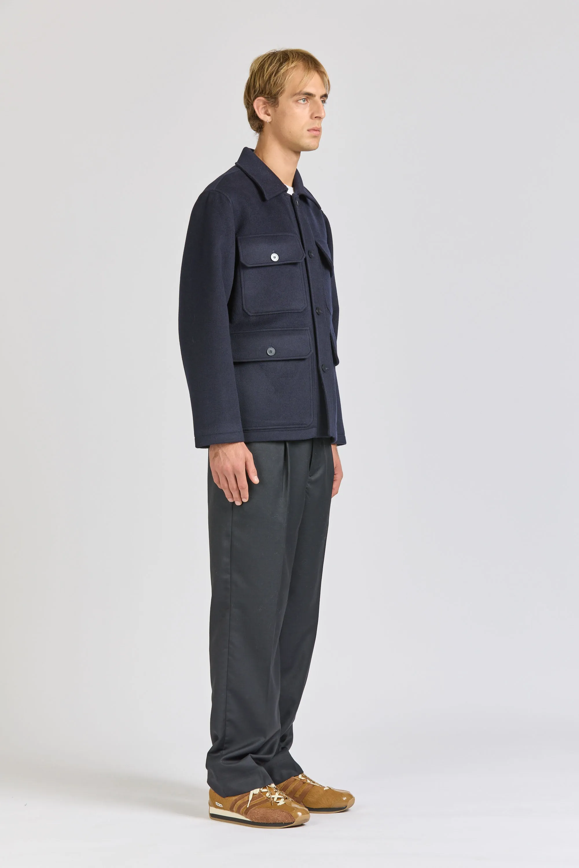 Field Jacket, Navy Wool sold by Handsom product image thumbnail 4