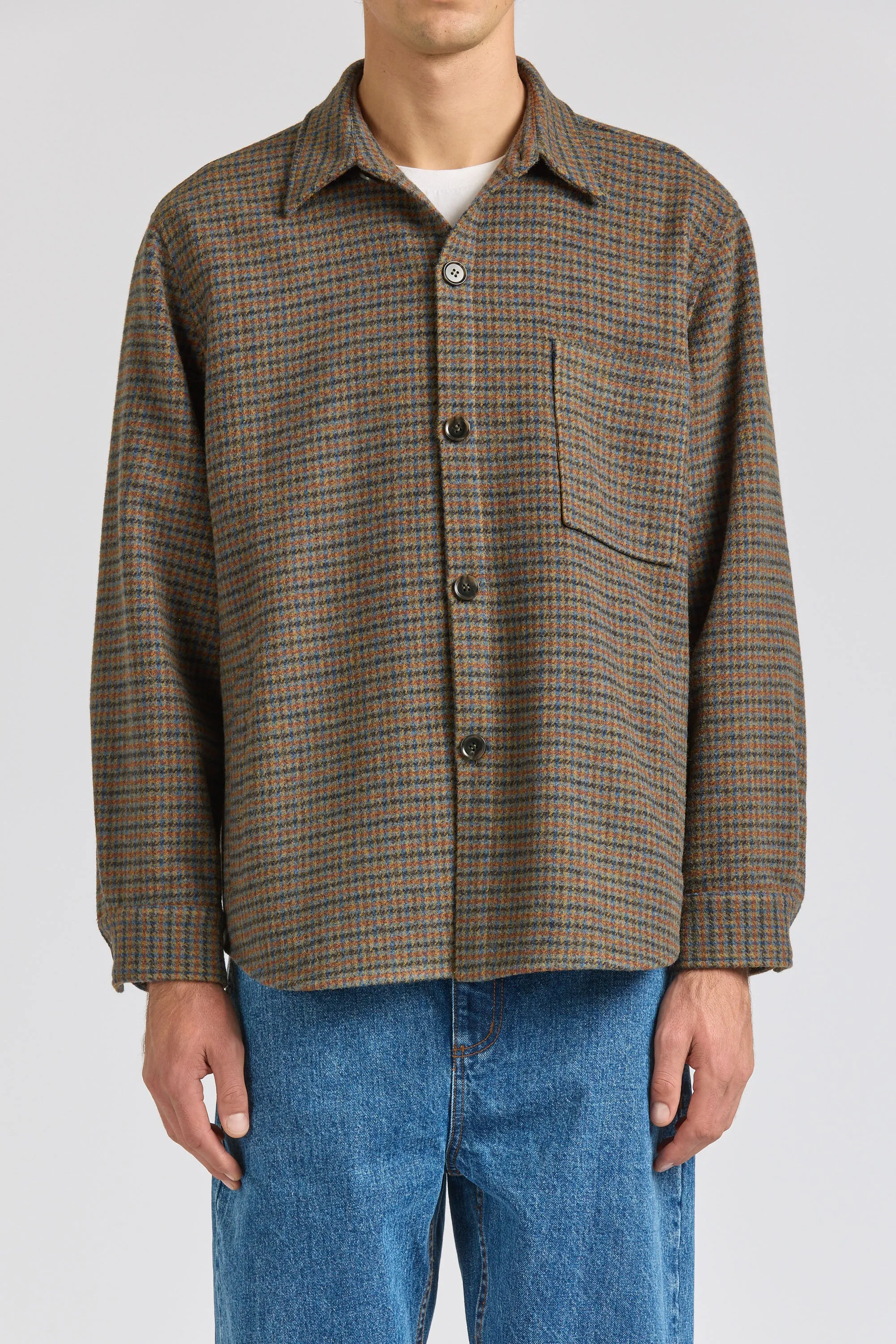 Wool Overshirt, Tweed Check sold by Handsom product image thumbnail 2