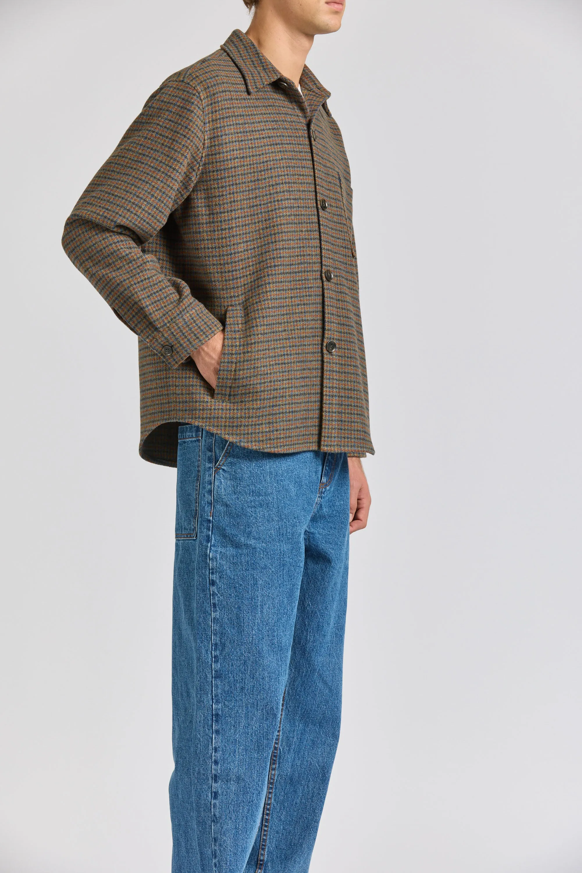 Wool Overshirt, Tweed Check sold by Handsom product image thumbnail 3