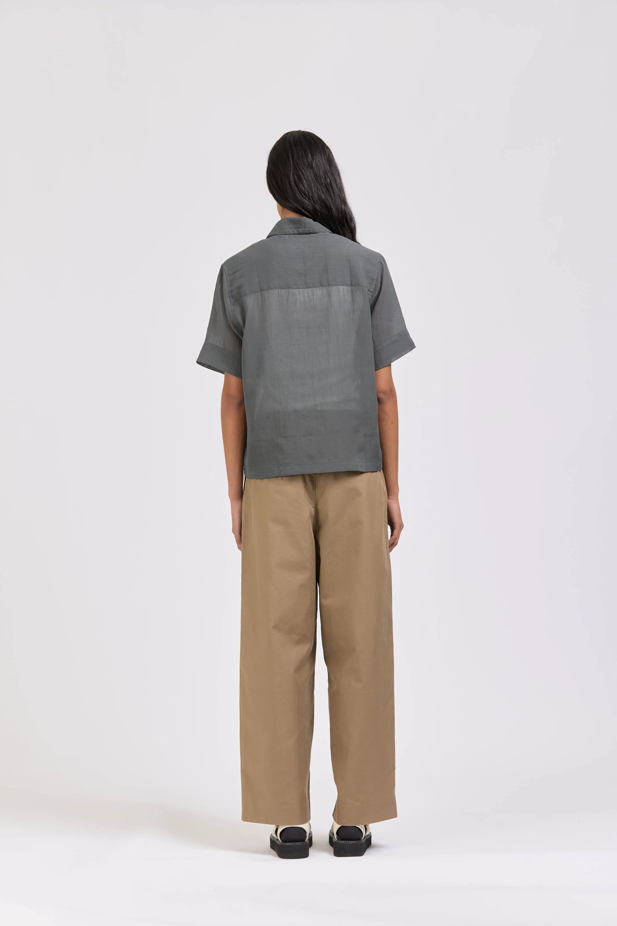 Sheer Pocket Shirt, Charcoal sold by Handsom product image thumbnail 5