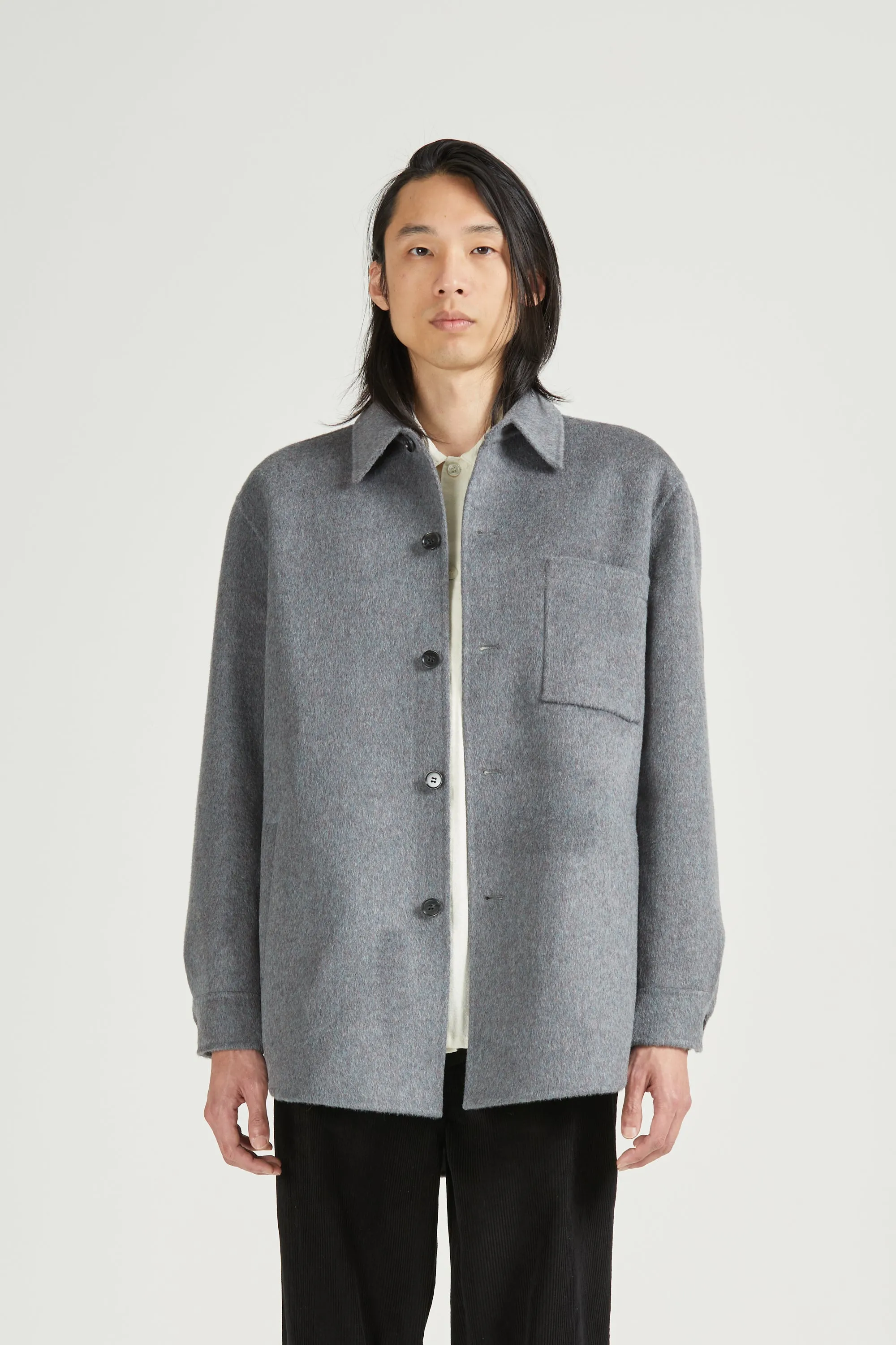 Wool Overshirt, Rainbow Grey sold by Handsom