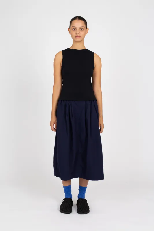 Sleeveless Boat Neck, Black sold by Handsom