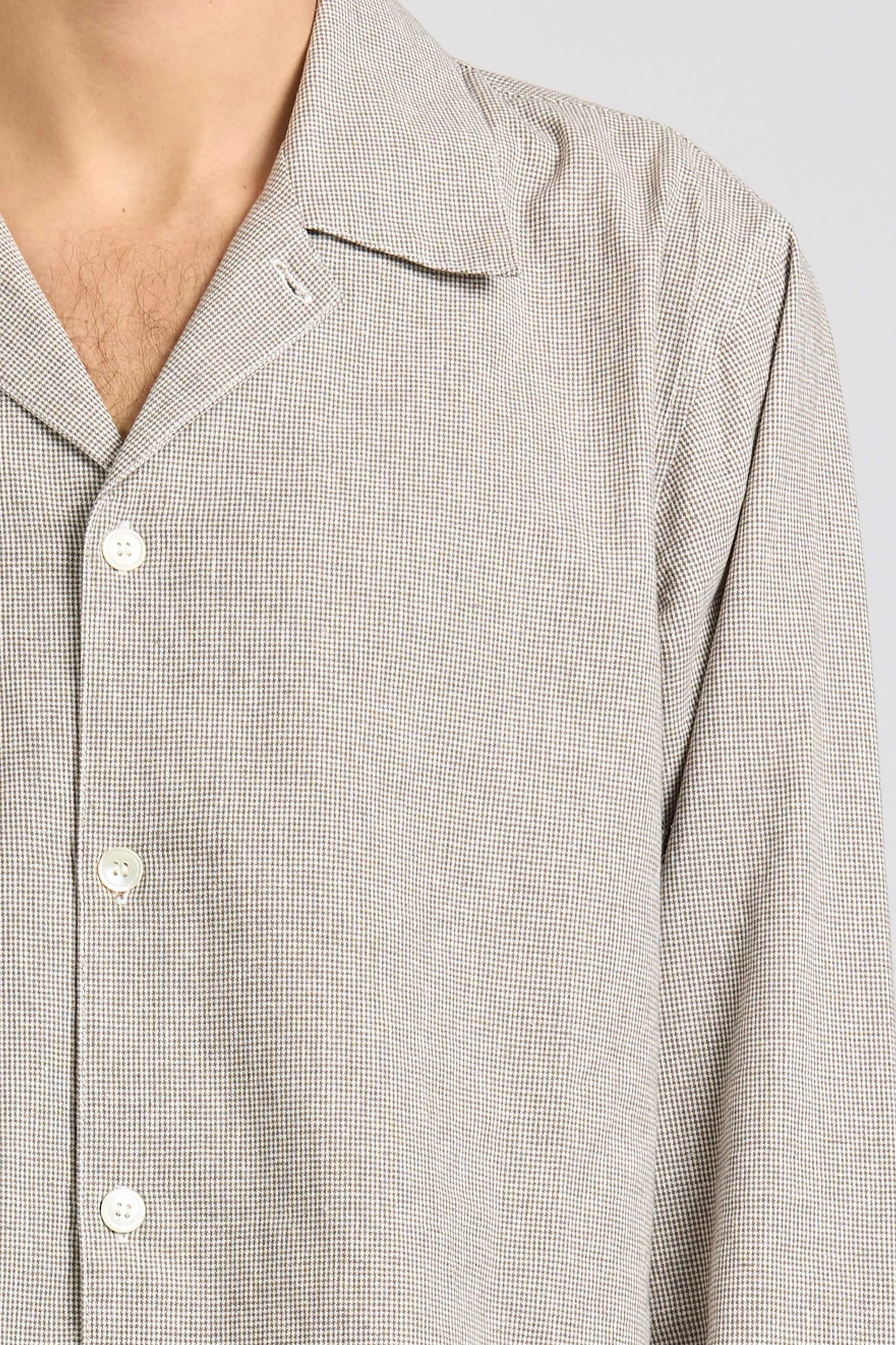 Land Shirt, Puppytooth Linen sold by Handsom product image thumbnail 5