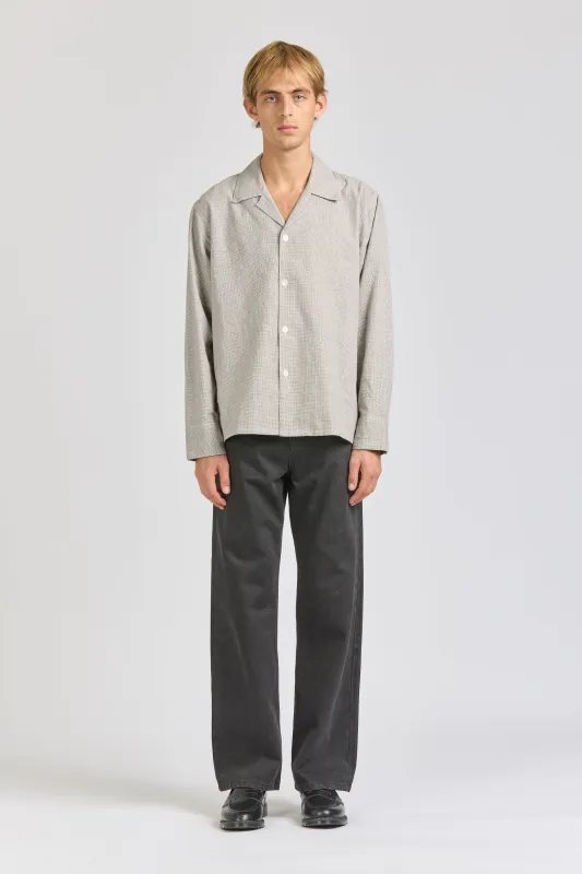 Land Shirt, Puppytooth Linen sold by Handsom