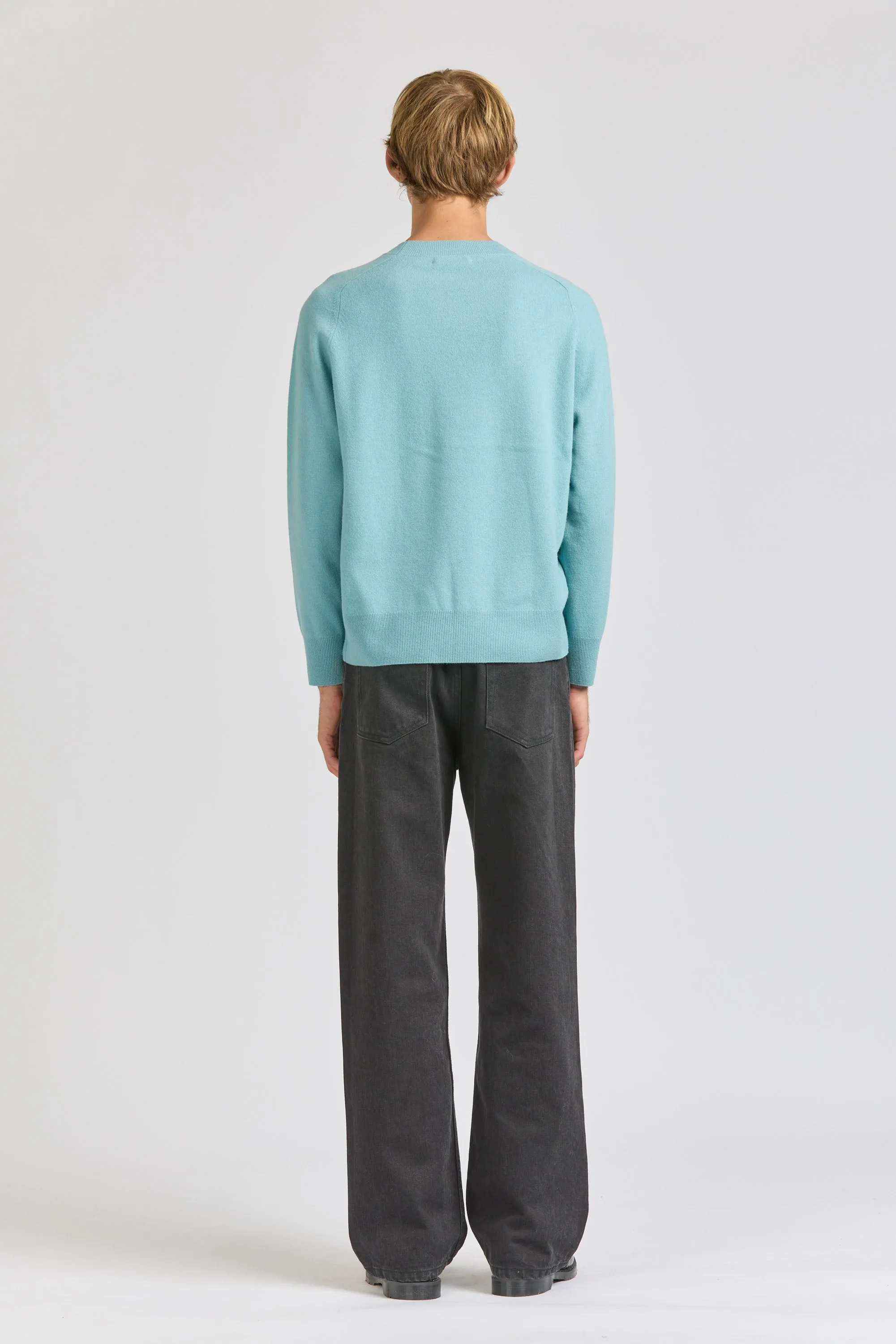 Merino Saddle Neck, Dusty Blue sold by Handsom product image thumbnail 4