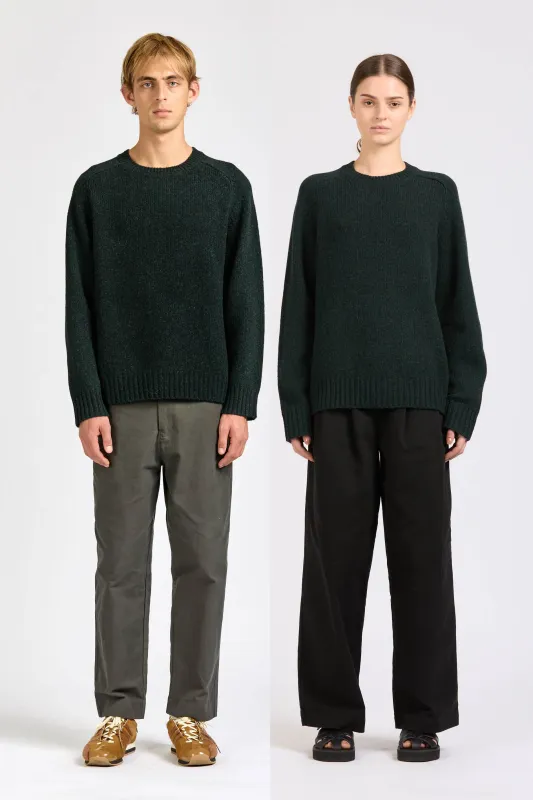Chunky Crew Knit, Pine sold by Handsom