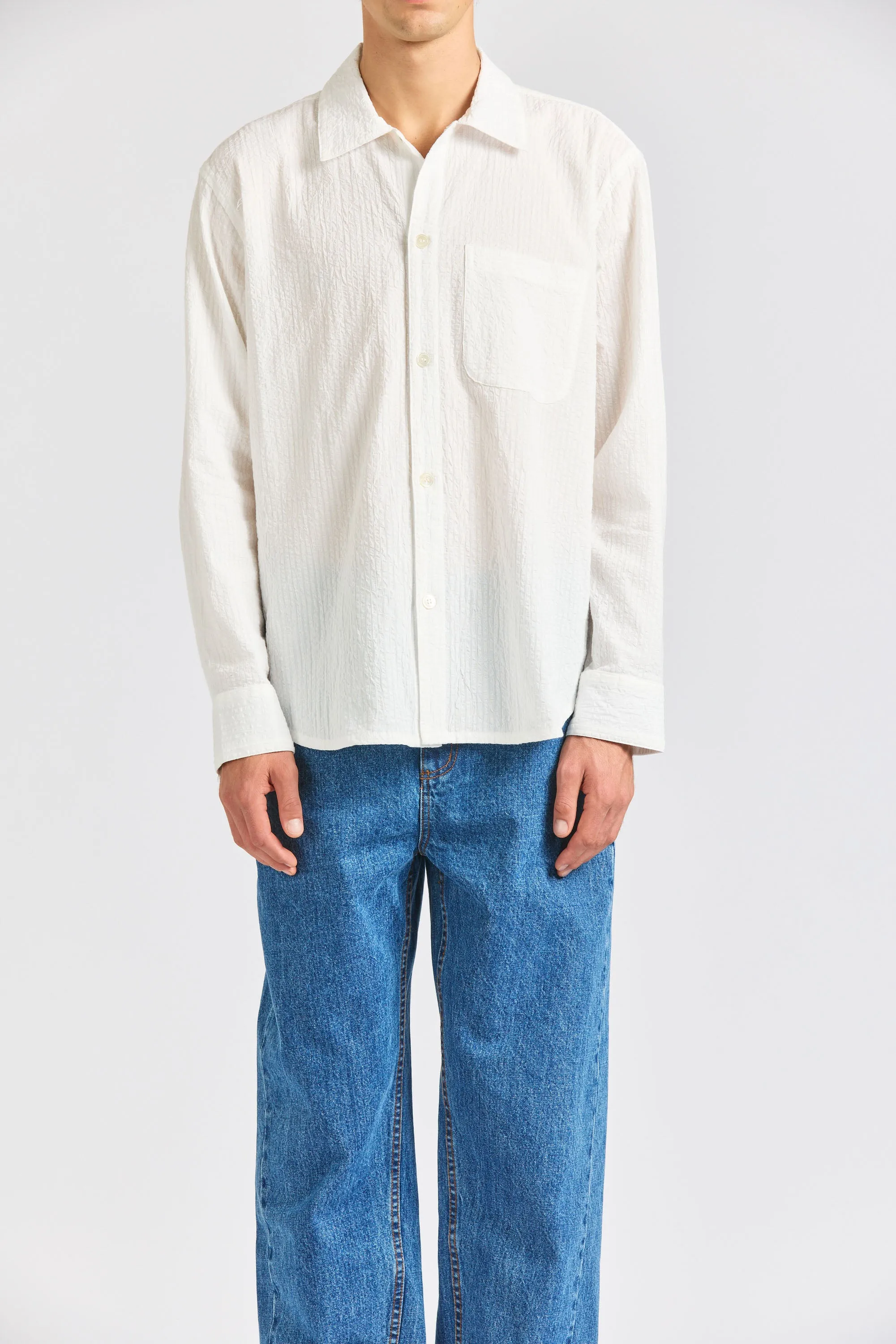 Curve Shirt, Seersucker sold by Handsom product image thumbnail 2