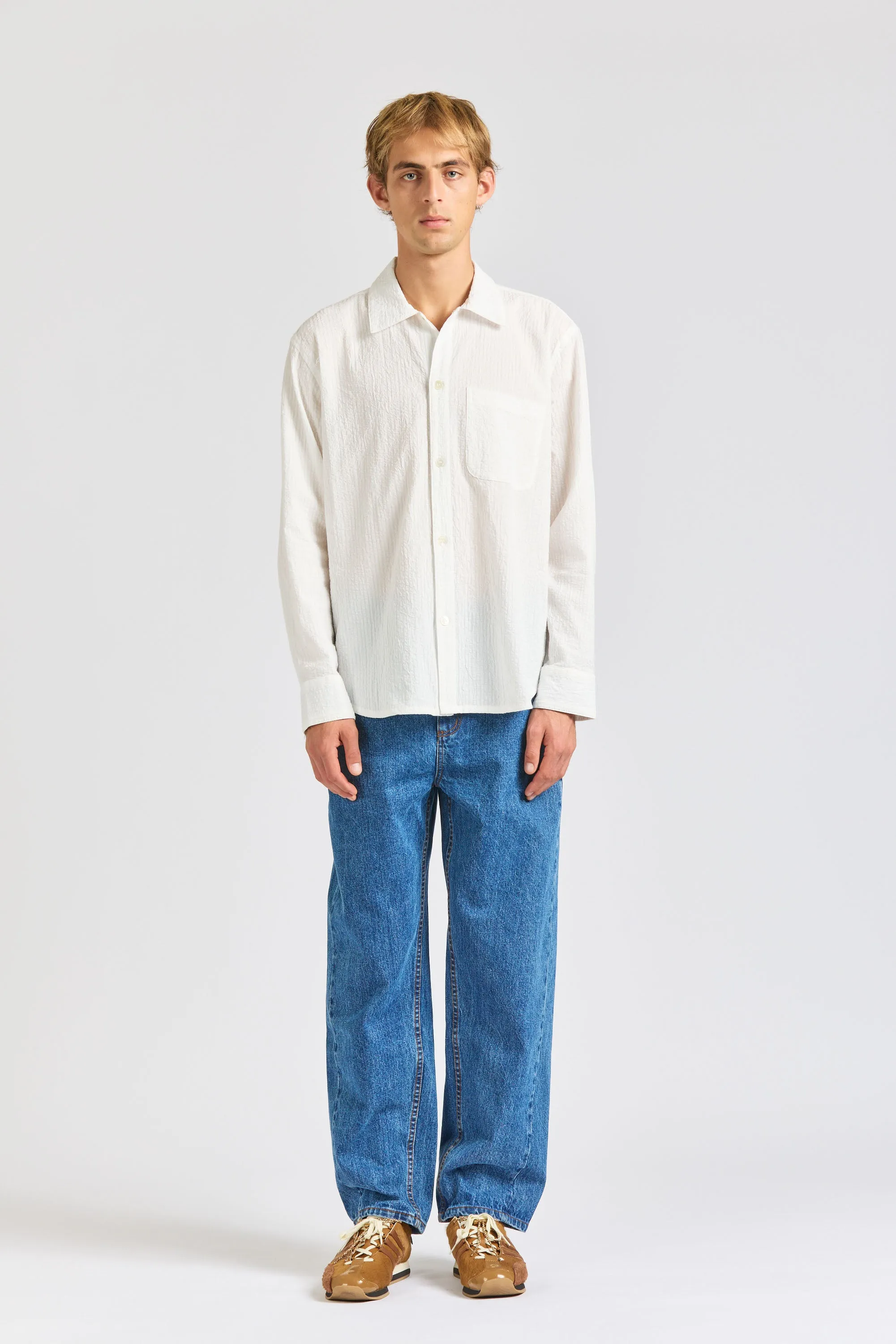 Curve Shirt, Seersucker sold by Handsom