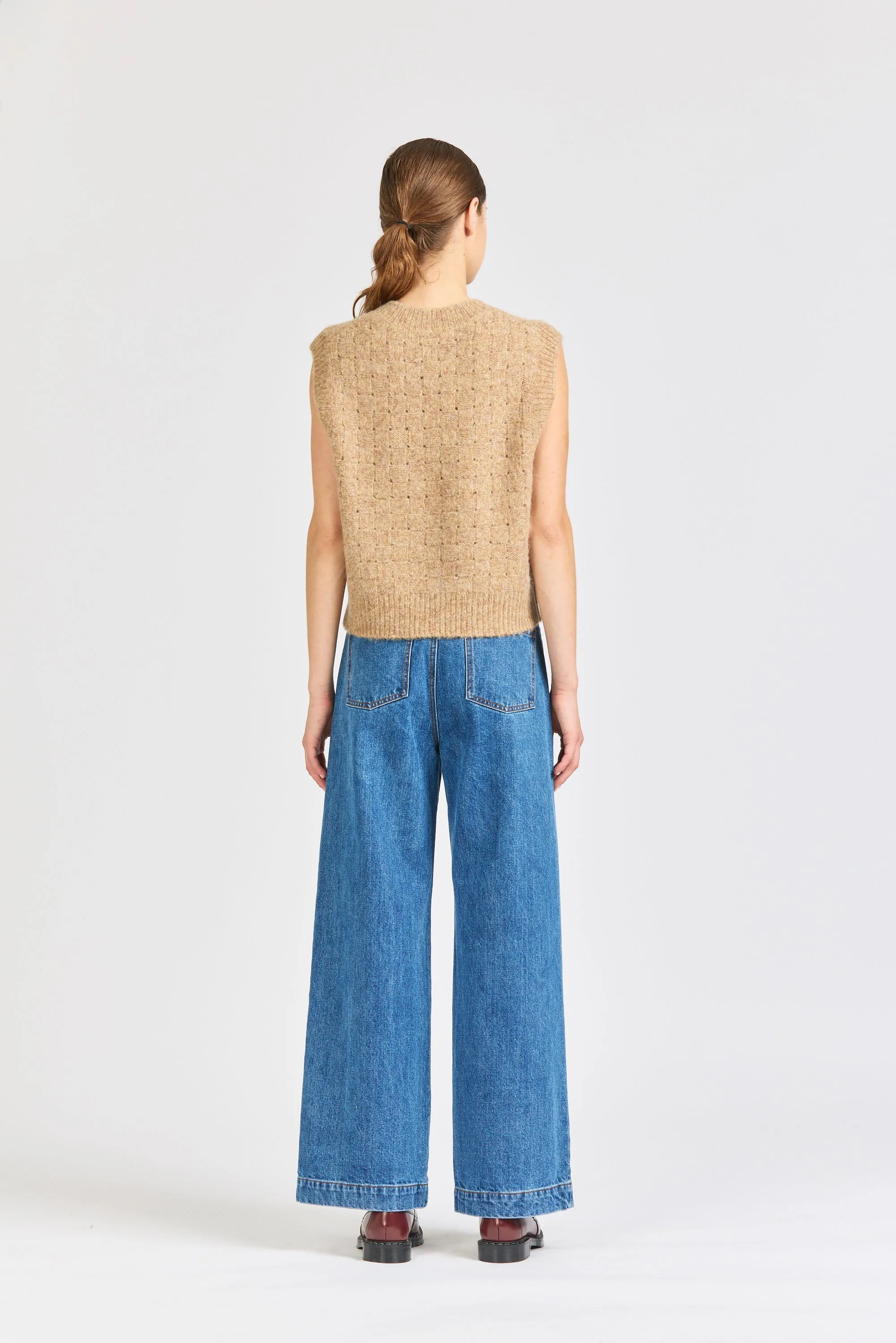 Basket Weave Vest, Toffee sold by Handsom product image thumbnail 4