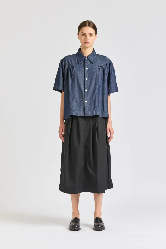 Moon Shirt, Short Sleeve, Chambray sold by Handsom