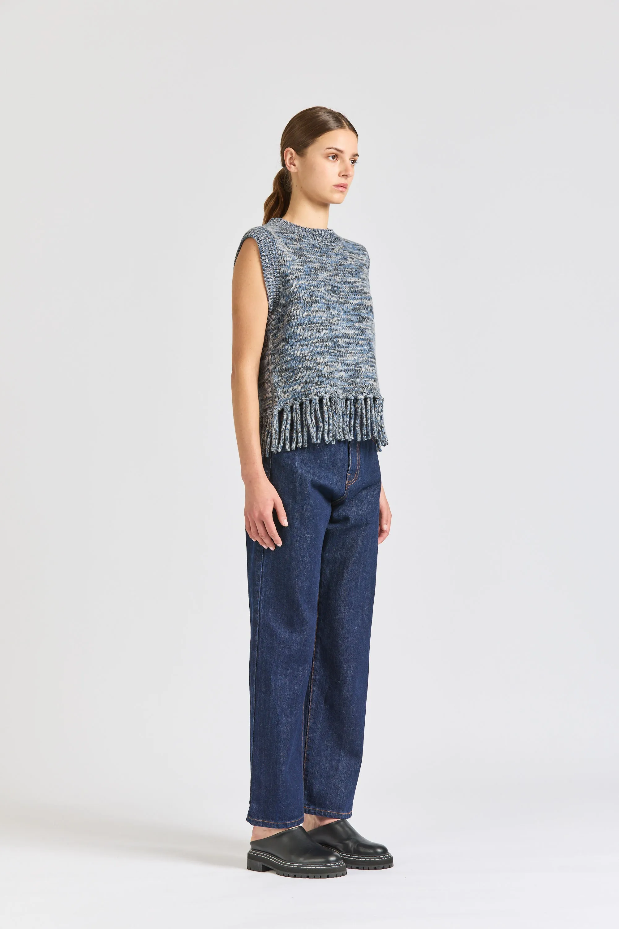 Fringe Vest, Blue Marle sold by Handsom product image thumbnail 3