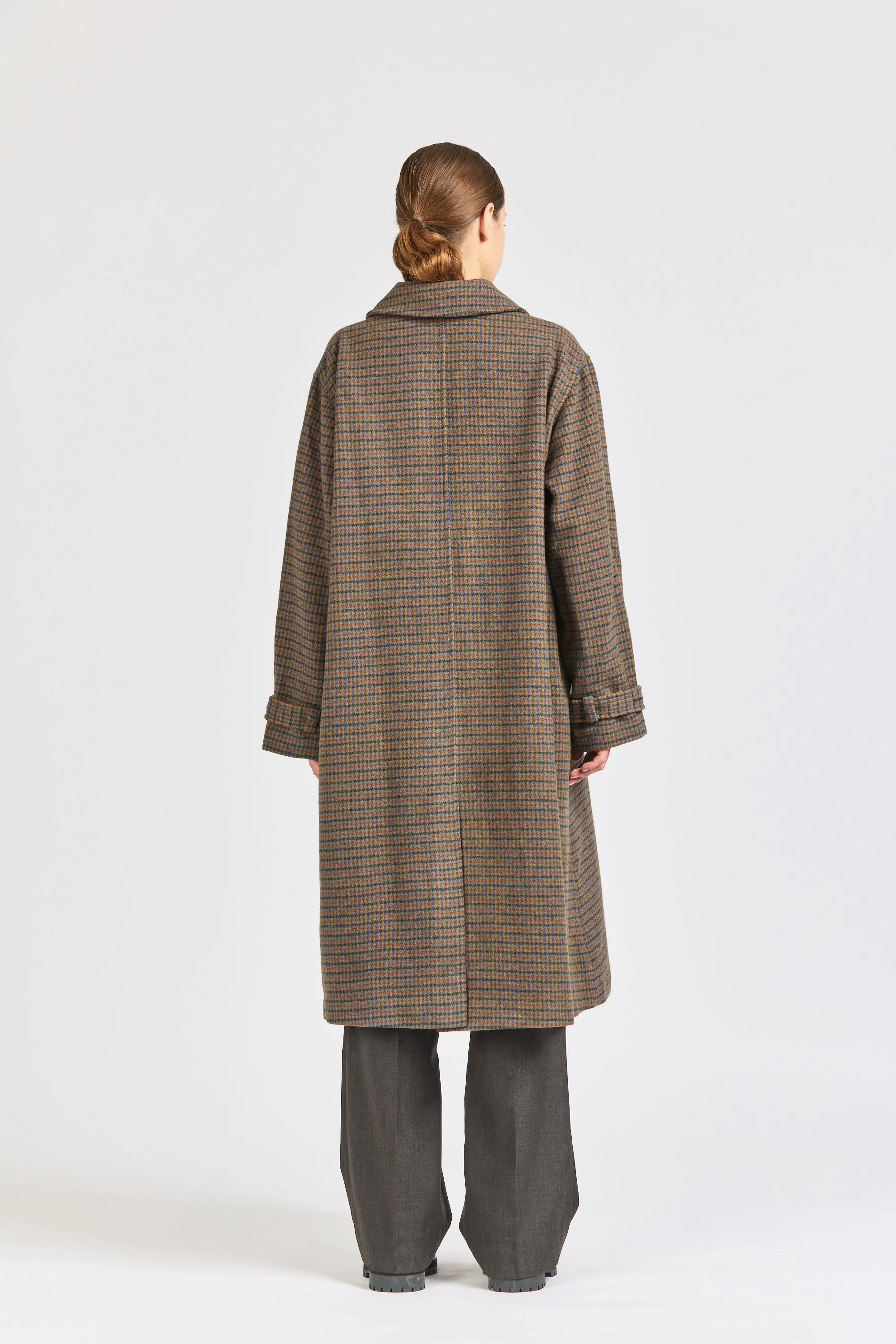 Womens Check Wool Coat sold by Handsom product image thumbnail 5