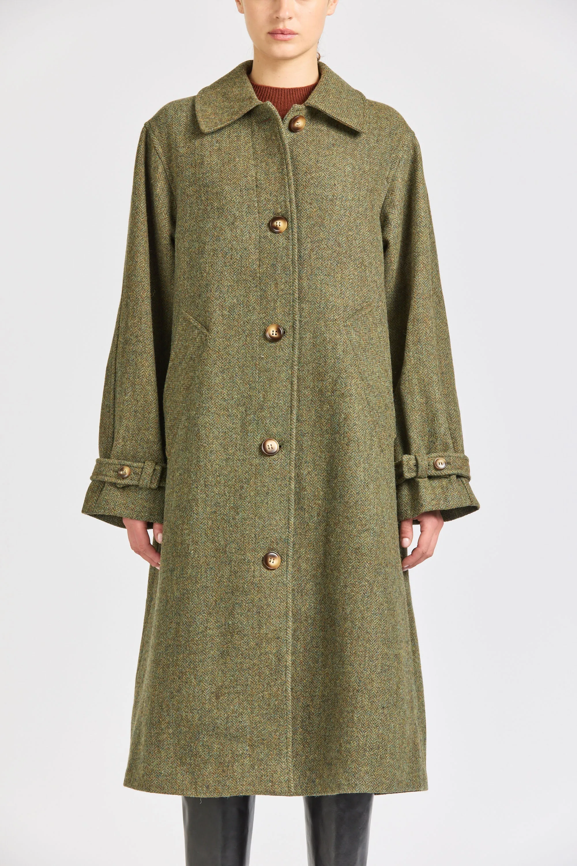 Herringbone Wool Coat sold by Handsom product image thumbnail 2