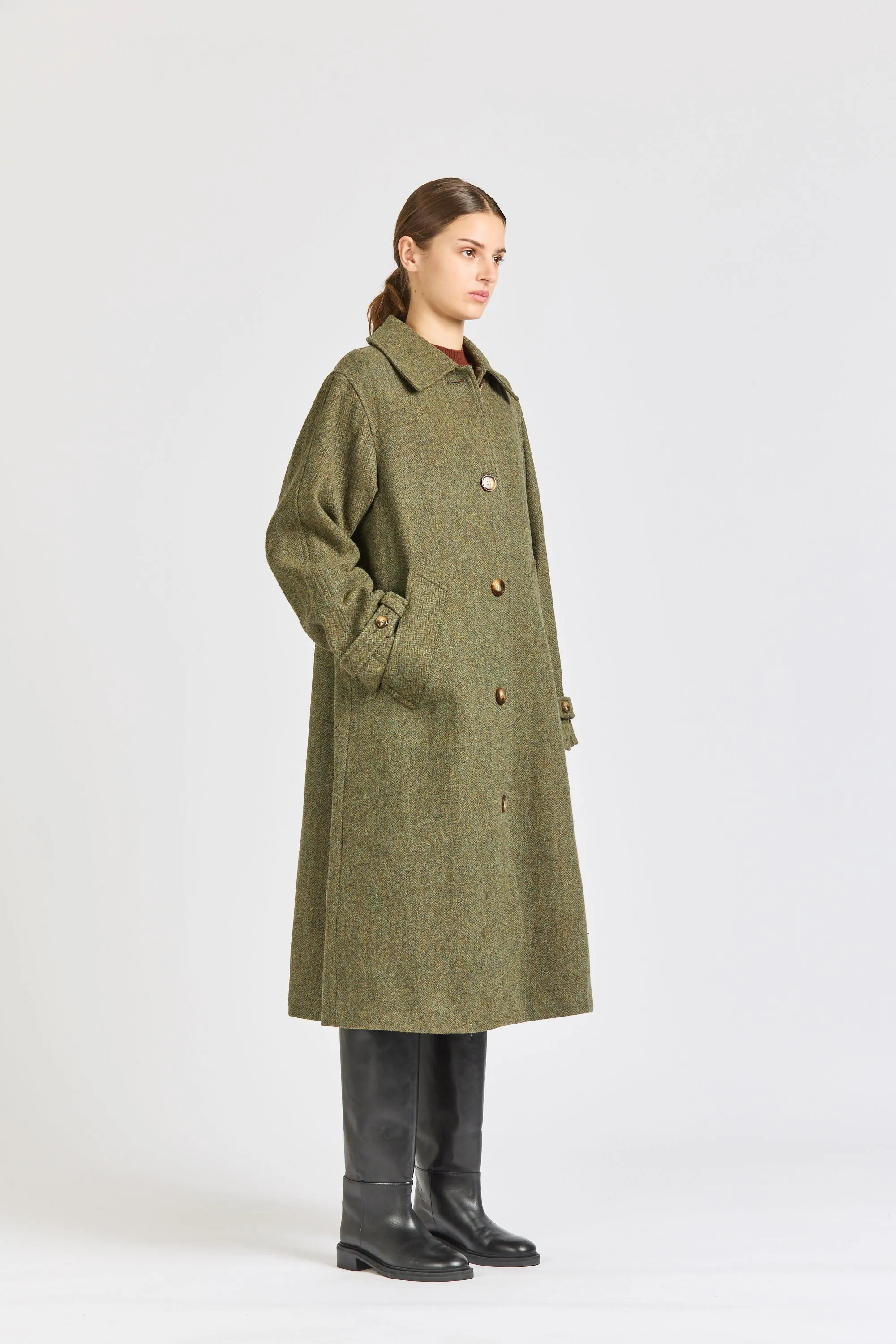 Herringbone Wool Coat sold by Handsom product image thumbnail 3