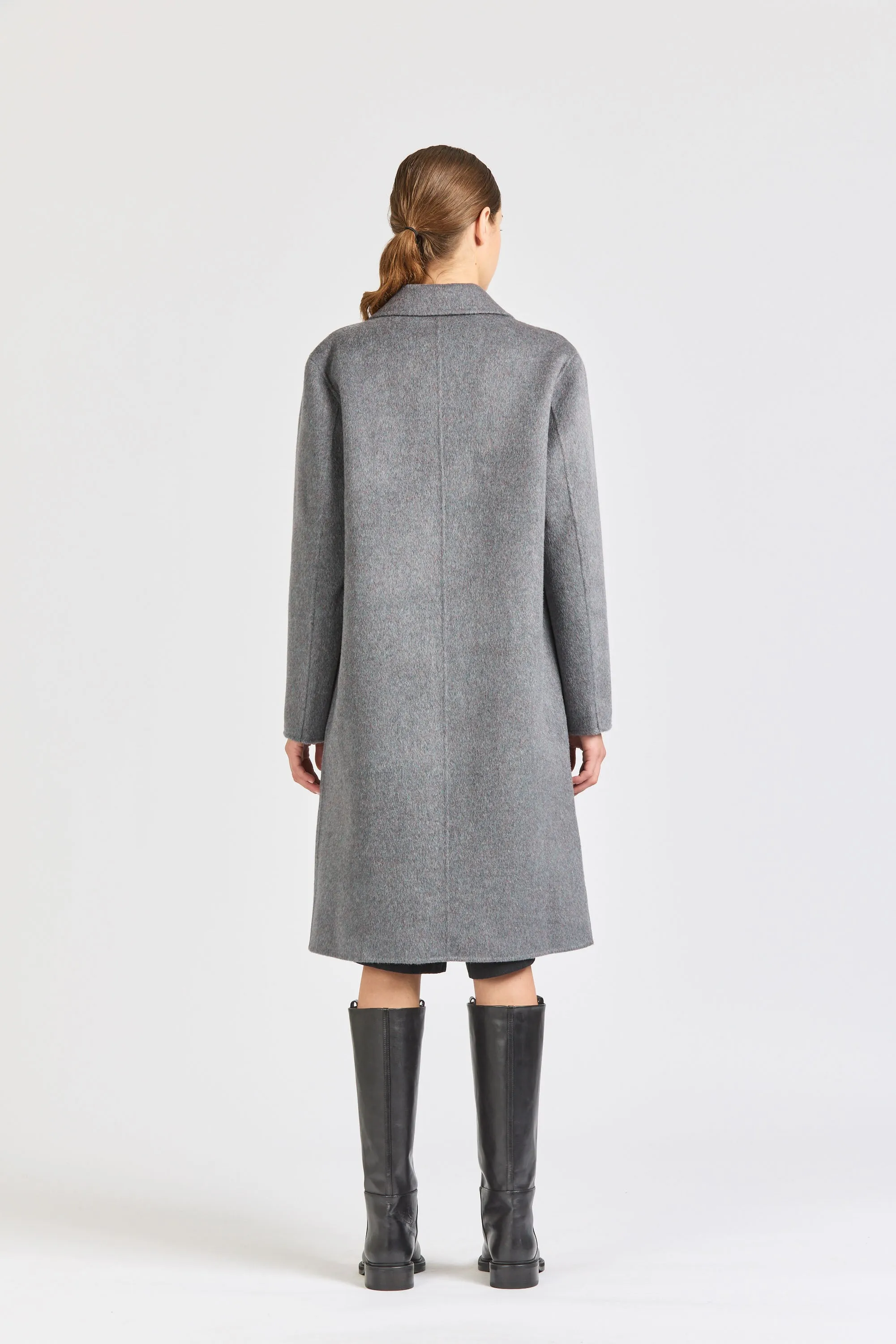 Women's Wool Overcoat, Rainbow Grey sold by Handsom product image thumbnail 4
