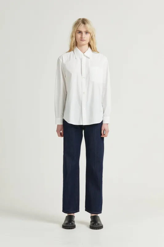 Women's Box Super Shirt, Poplin, White sold by Handsom