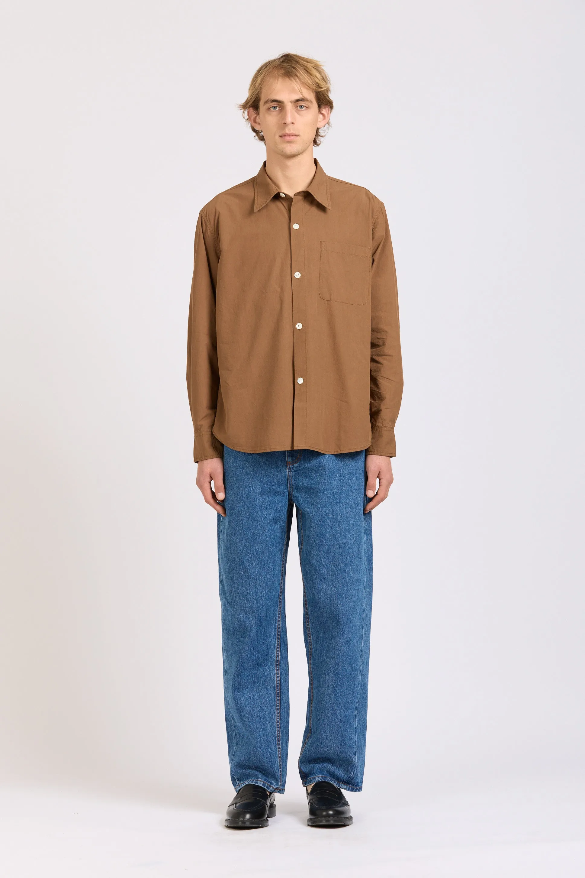 Men's Super Shirt, Poplin, Tan sold by Handsom product image thumbnail 2