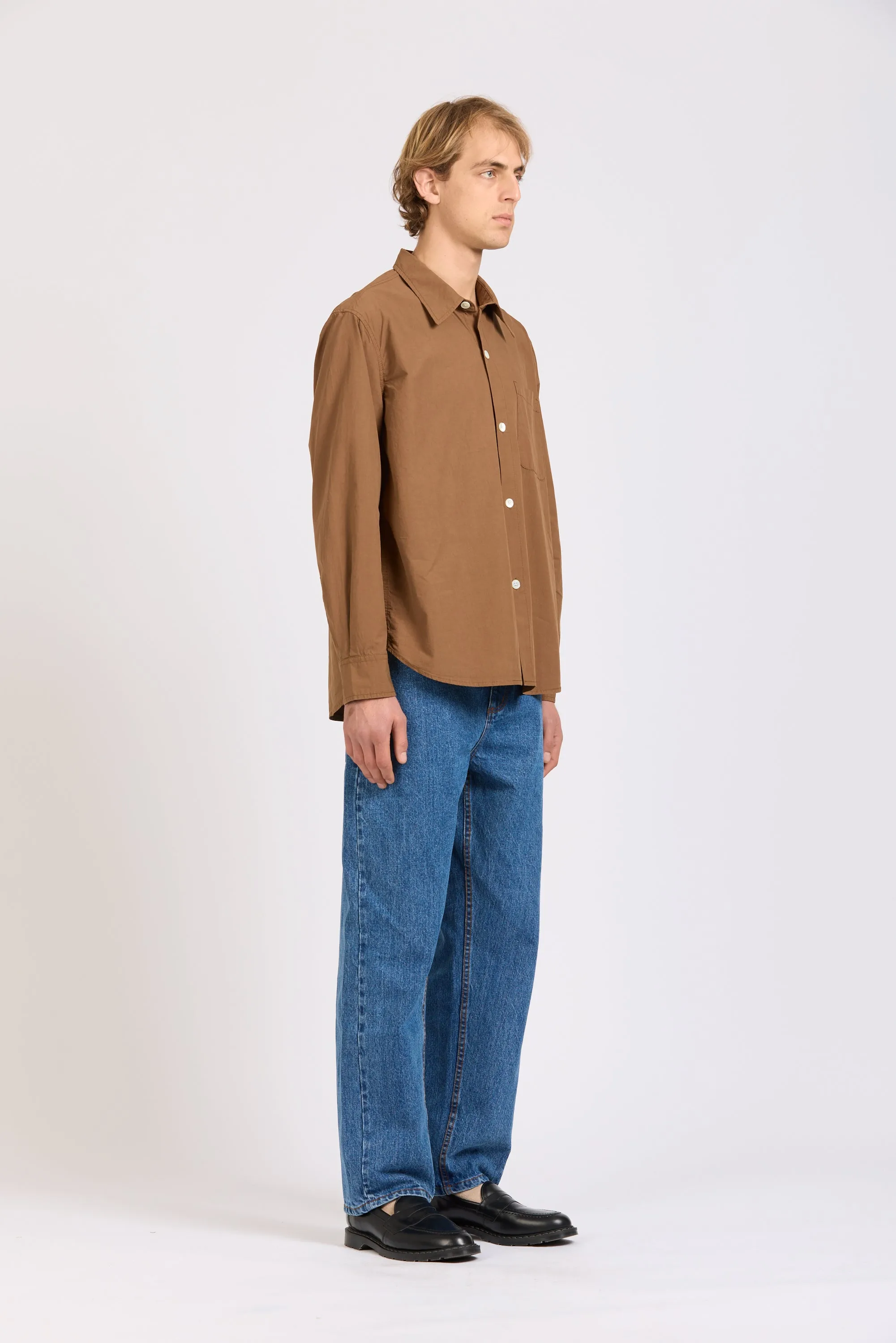 Men's Super Shirt, Poplin, Tan sold by Handsom product image thumbnail 3