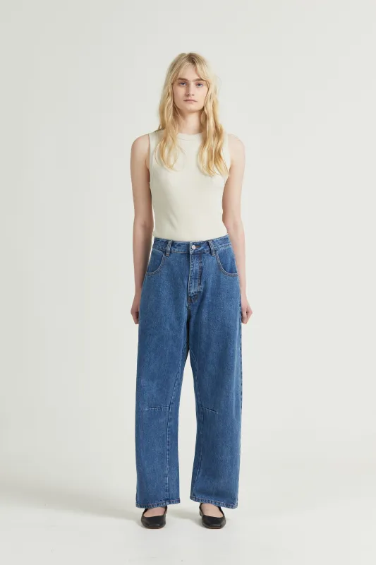 Tulip Selvedge Jean, Stone Wash sold by Handsom