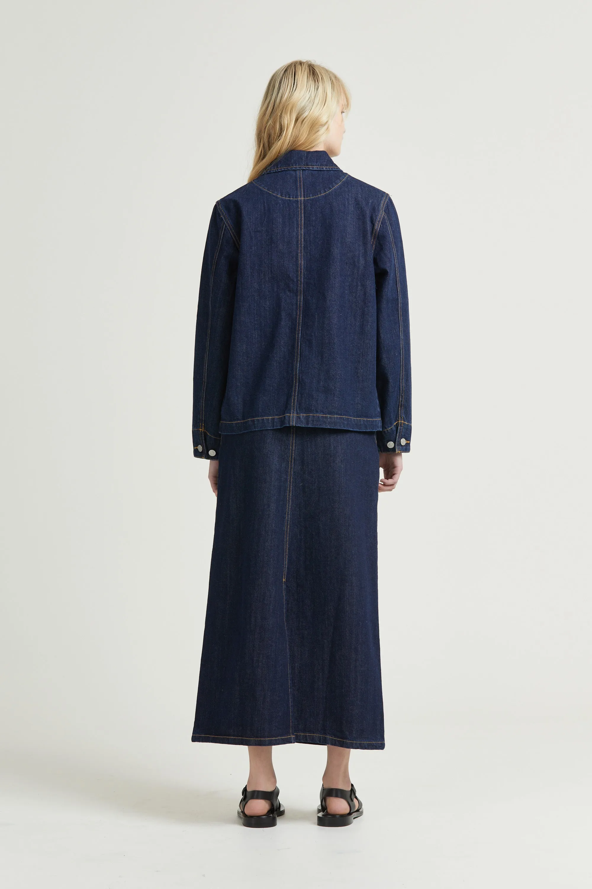 Women's Selvedge Work Jacket, Indigo sold by Handsom product image thumbnail 4