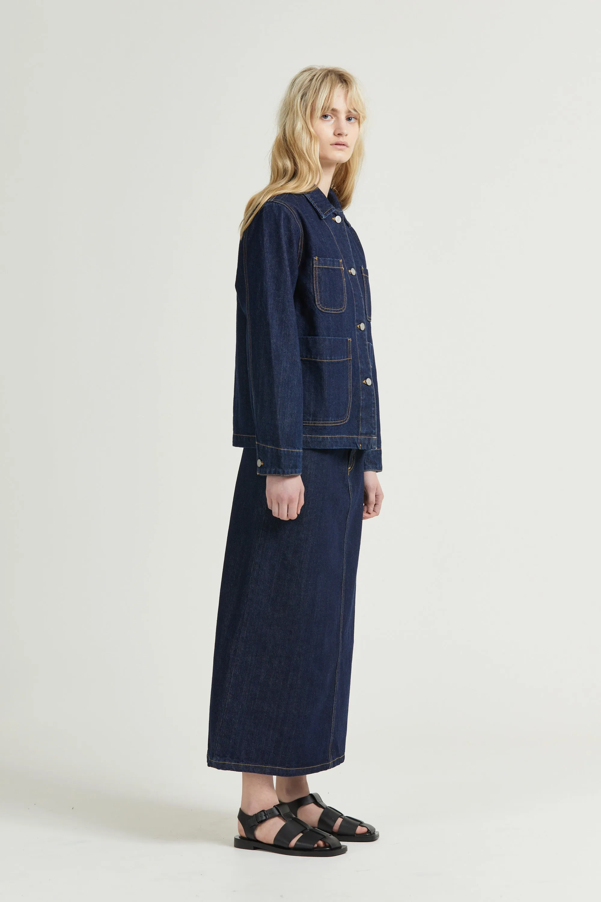 Women's Selvedge Work Jacket, Indigo sold by Handsom product image thumbnail 3