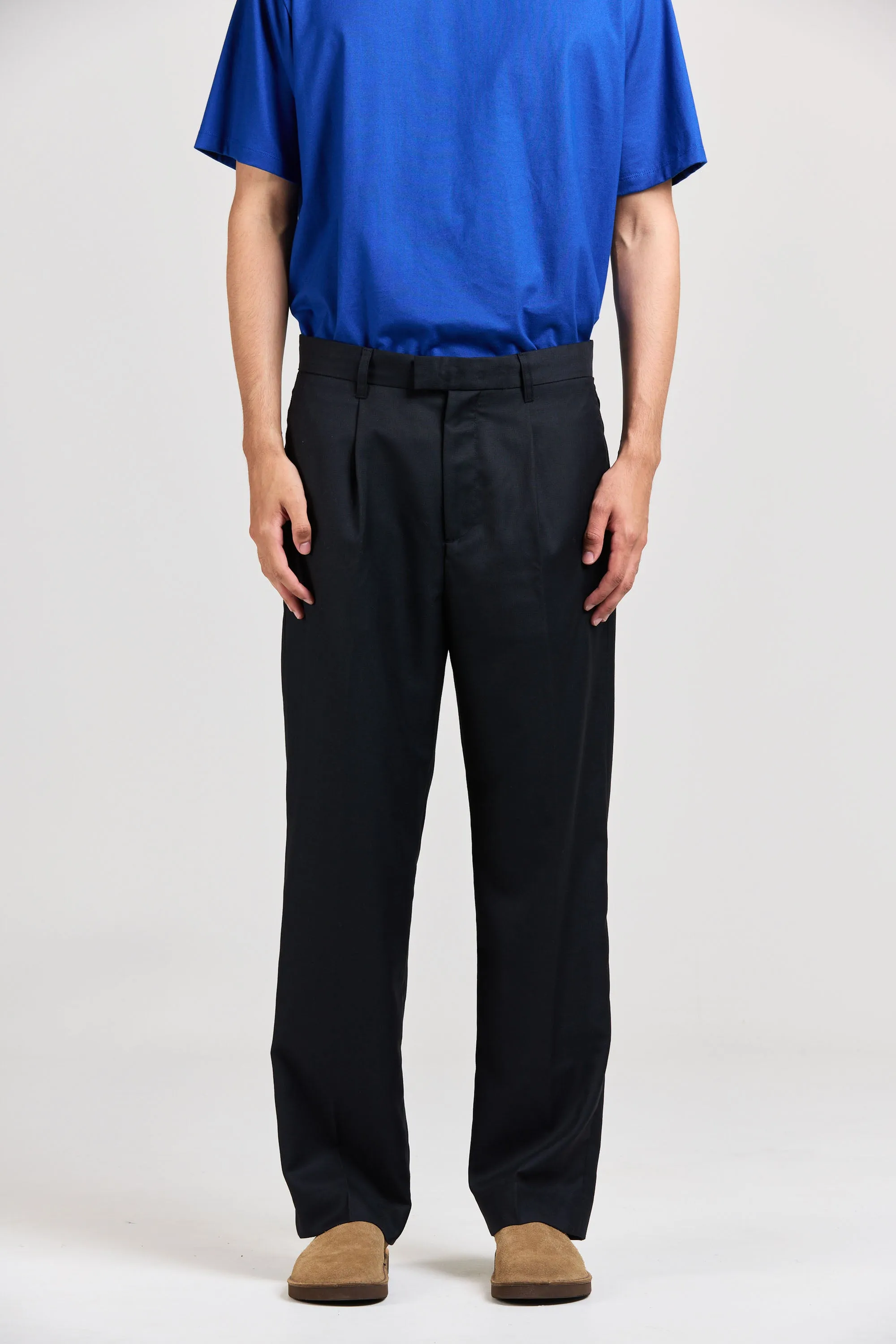 Men's Wool Pleat Pant, Ink sold by Handsom product image thumbnail 2