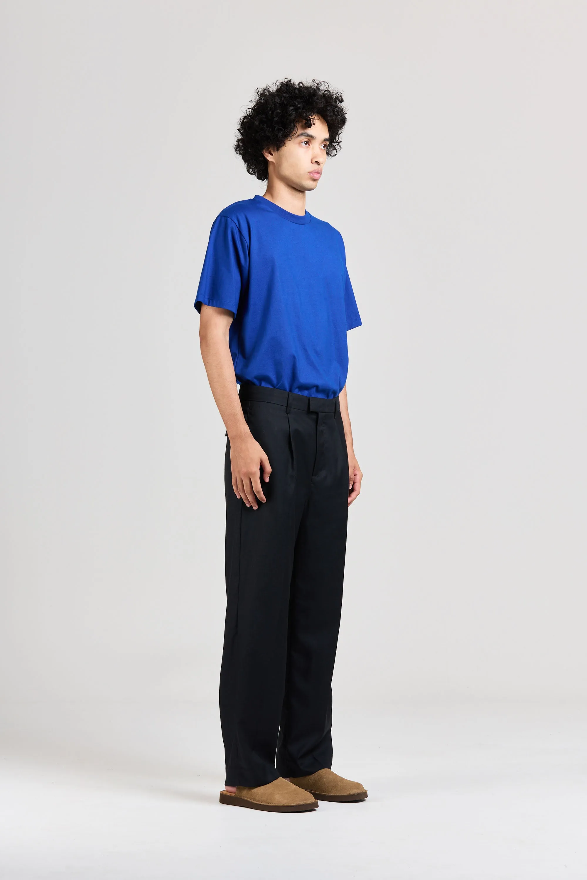 Men's Wool Pleat Pant, Ink sold by Handsom product image thumbnail 3