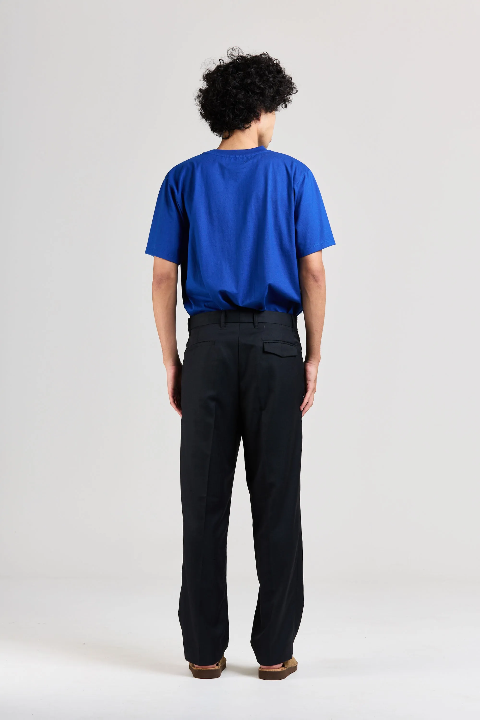 Men's Wool Pleat Pant, Ink sold by Handsom product image thumbnail 4