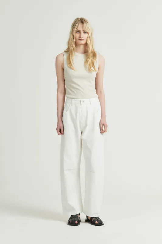 Tulip Selvedge Jean, Off White sold by Handsom