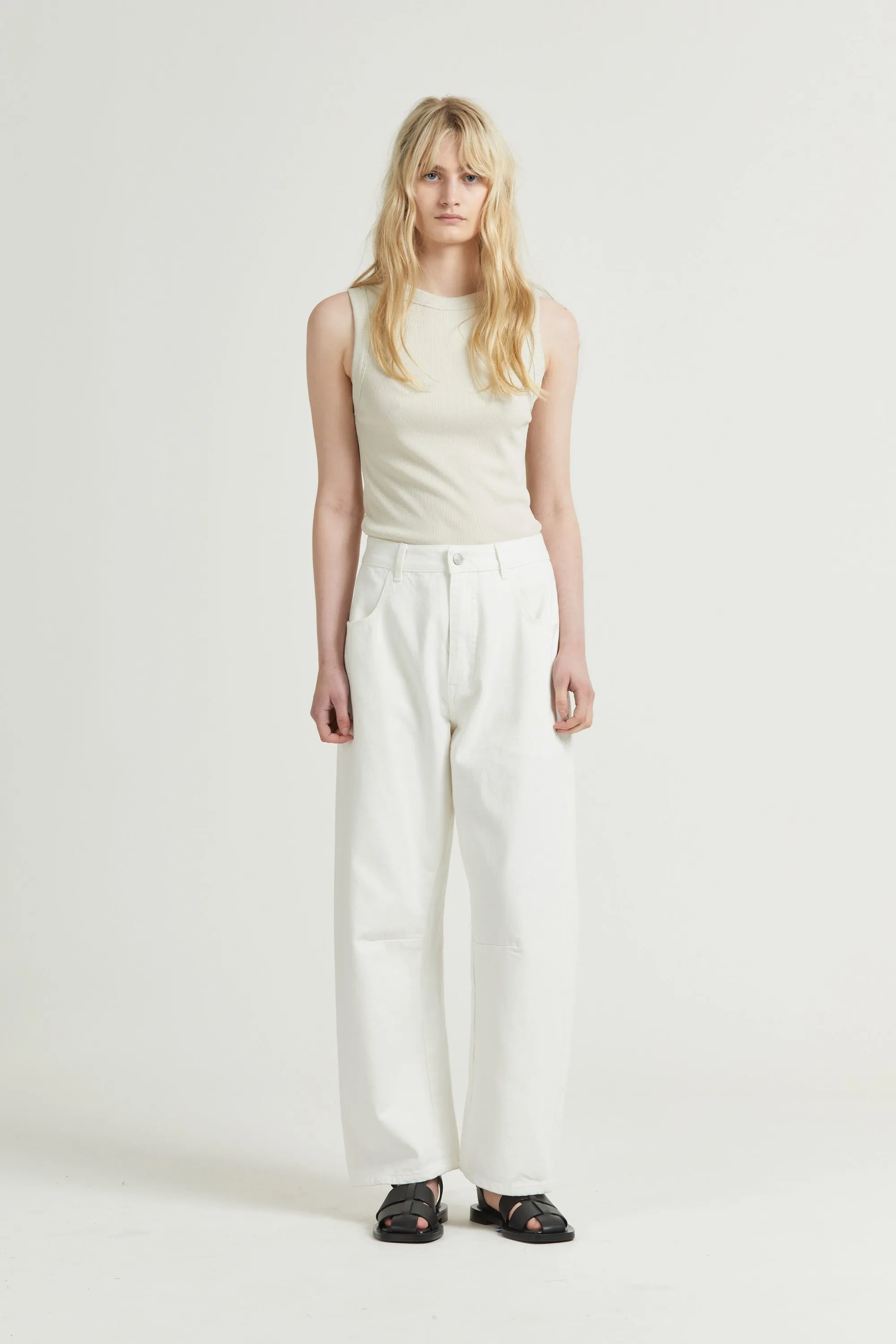 Tulip Selvedge Jean, Off White sold by Handsom