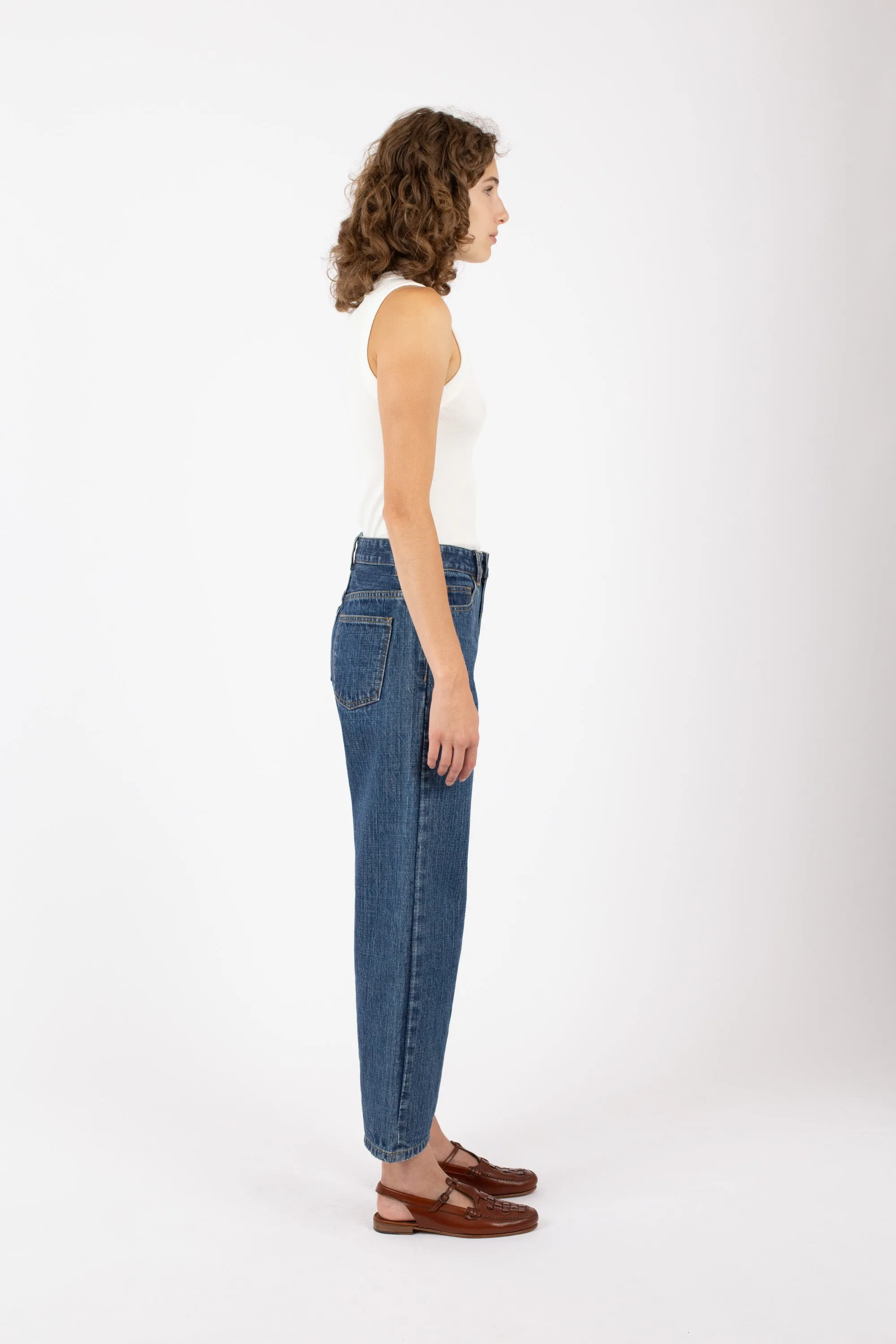 Tapered Crop Jean, Stone wash sold by Handsom product image thumbnail 5