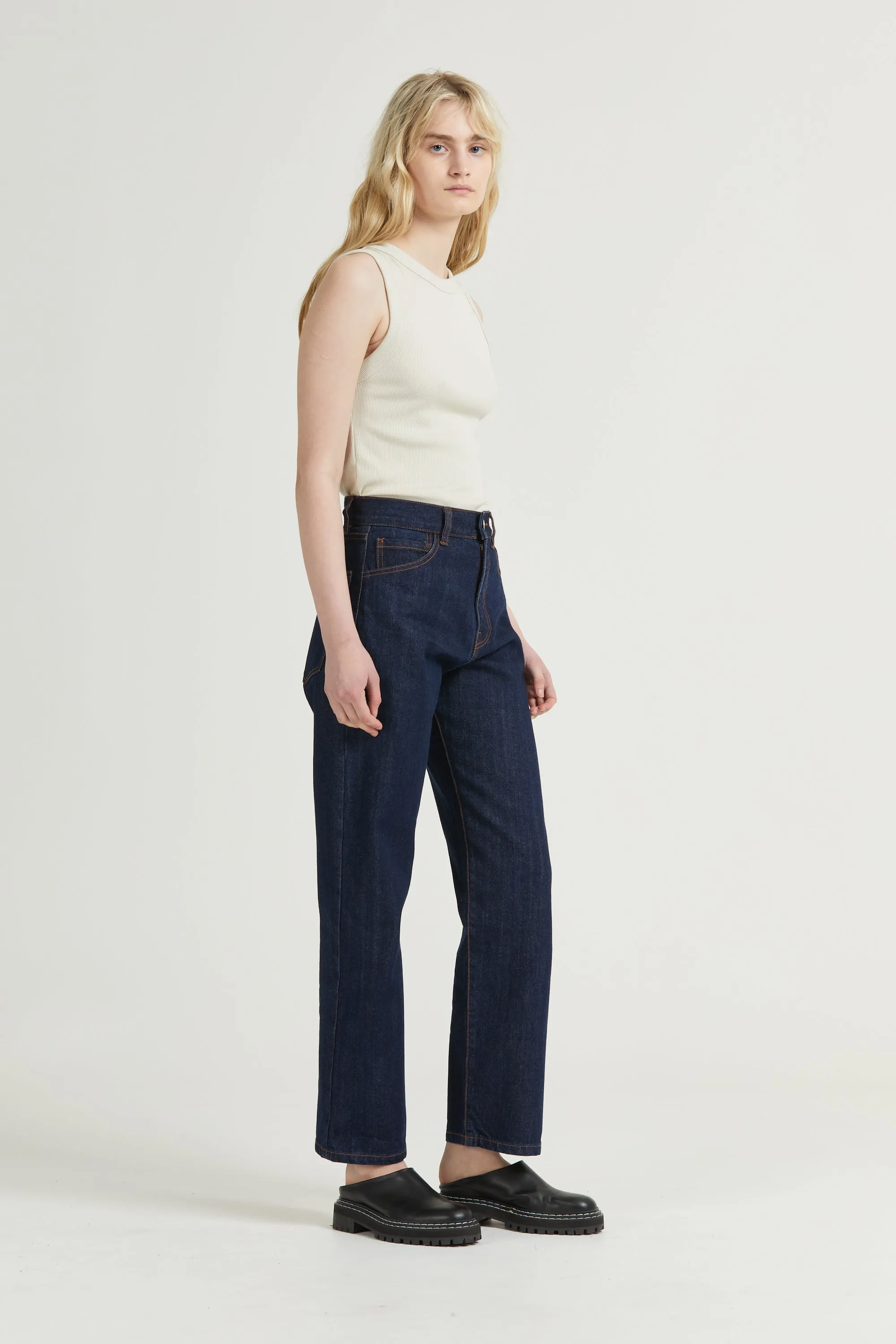 Straight Leg Selvedge Jean, Indigo sold by Handsom product image thumbnail 4