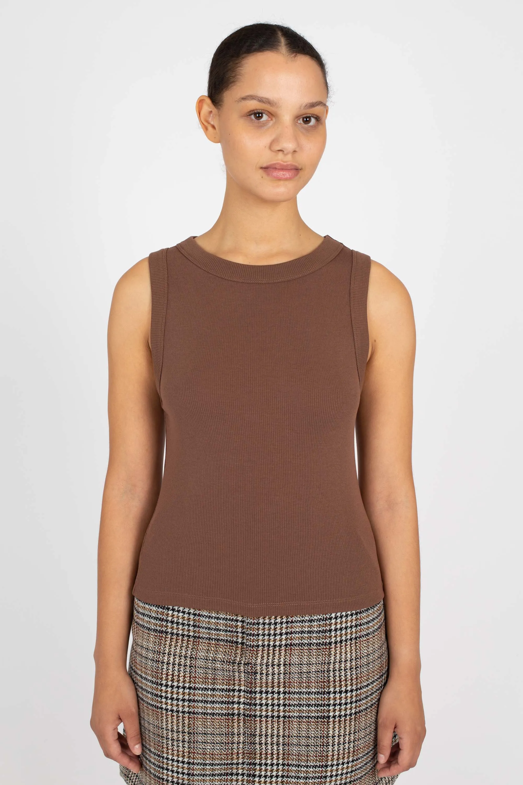 Sleeveless Boat Neck, Espresso sold by Handsom product image thumbnail 2